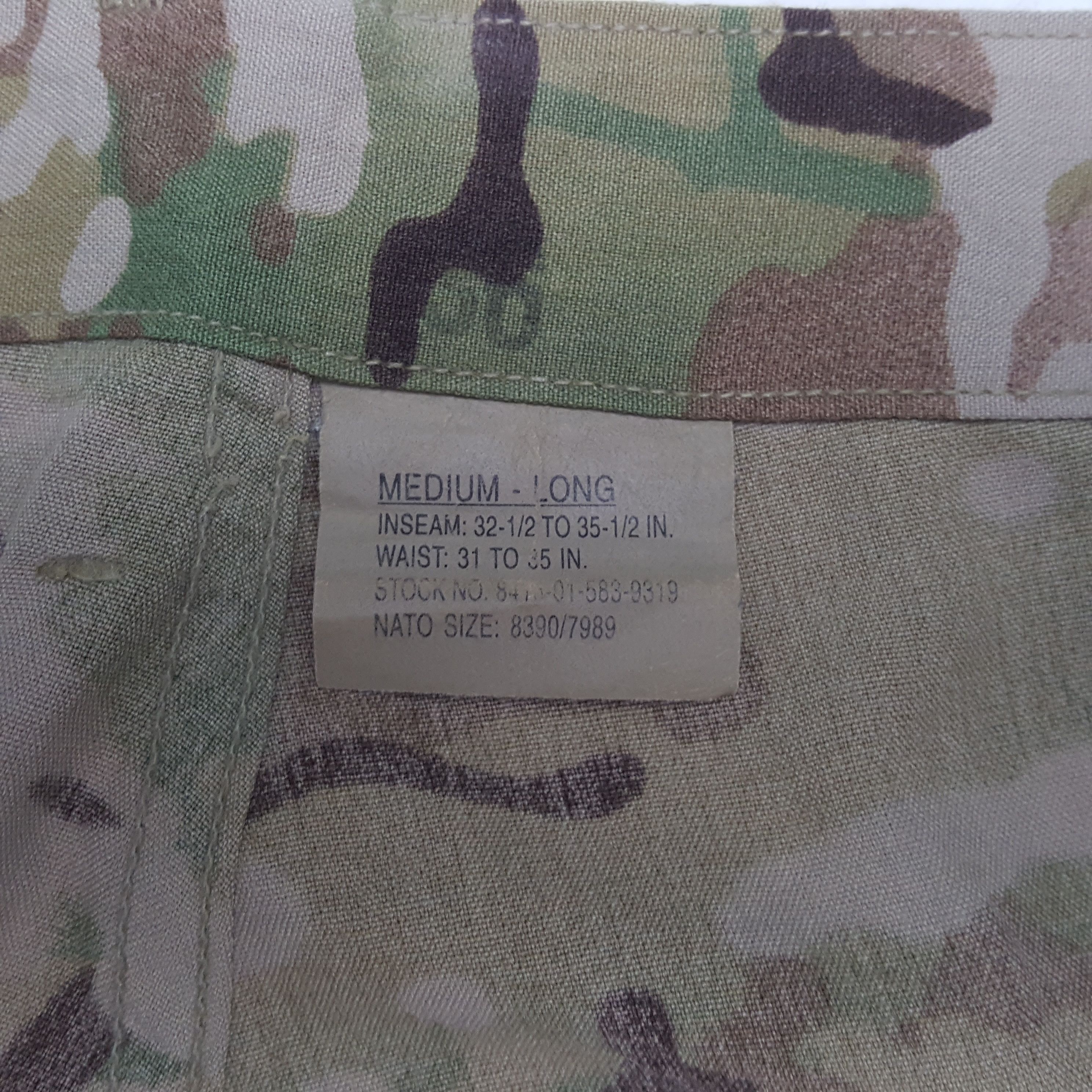 Vintage Tactical Pocket Military Pants Style RR10 Size US 33 - 13 Thumbnail
