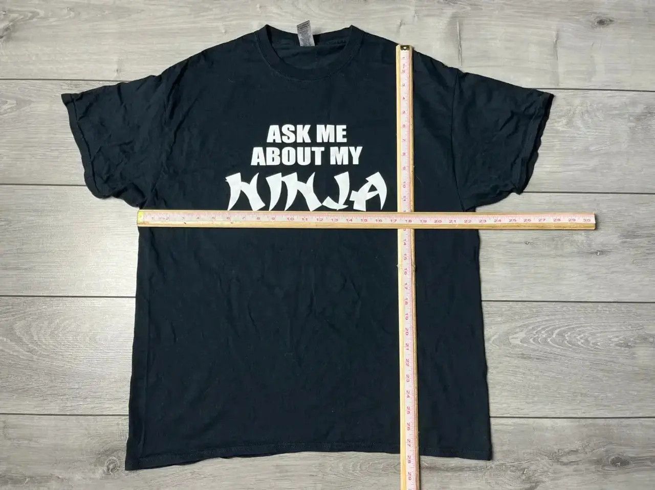 Band Tees Ask about my ninja T-shirt humor size XLarge Size US XL / EU 56 / 4 - 5 Thumbnail