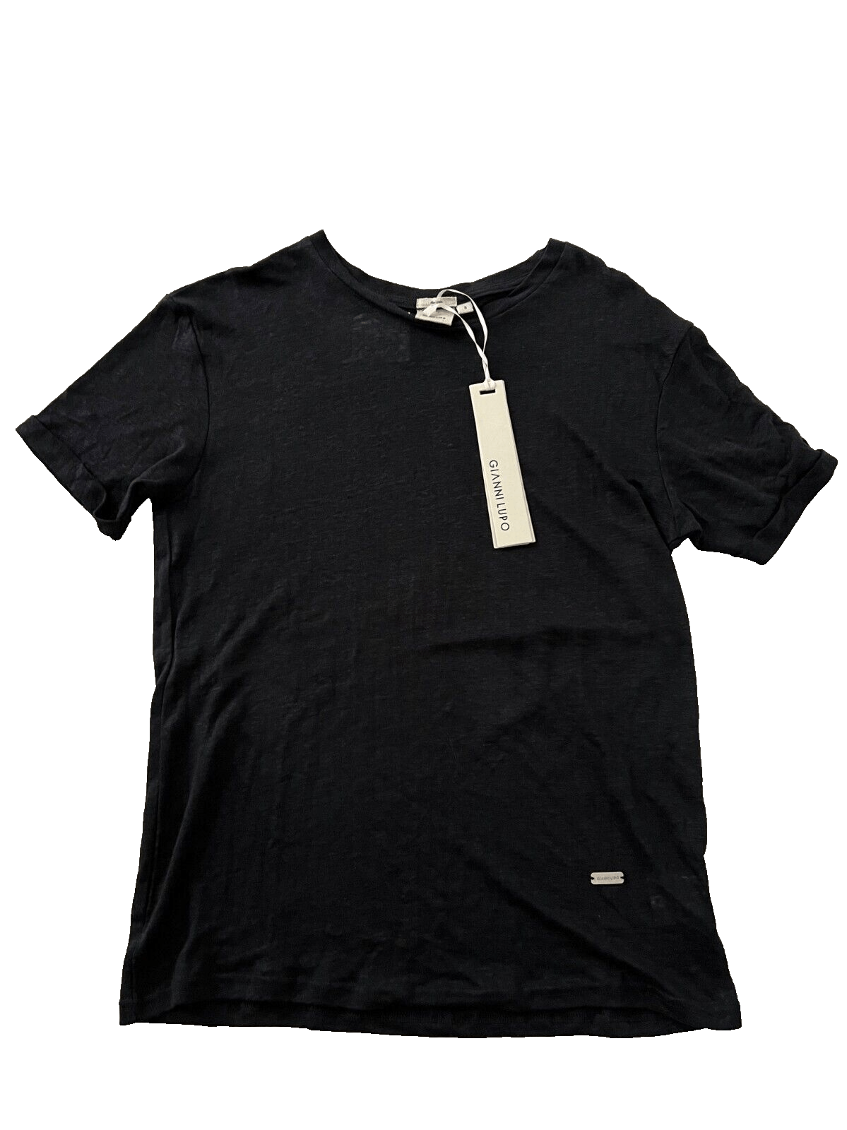 Gianni Lupo Linen Tee Black ( S )