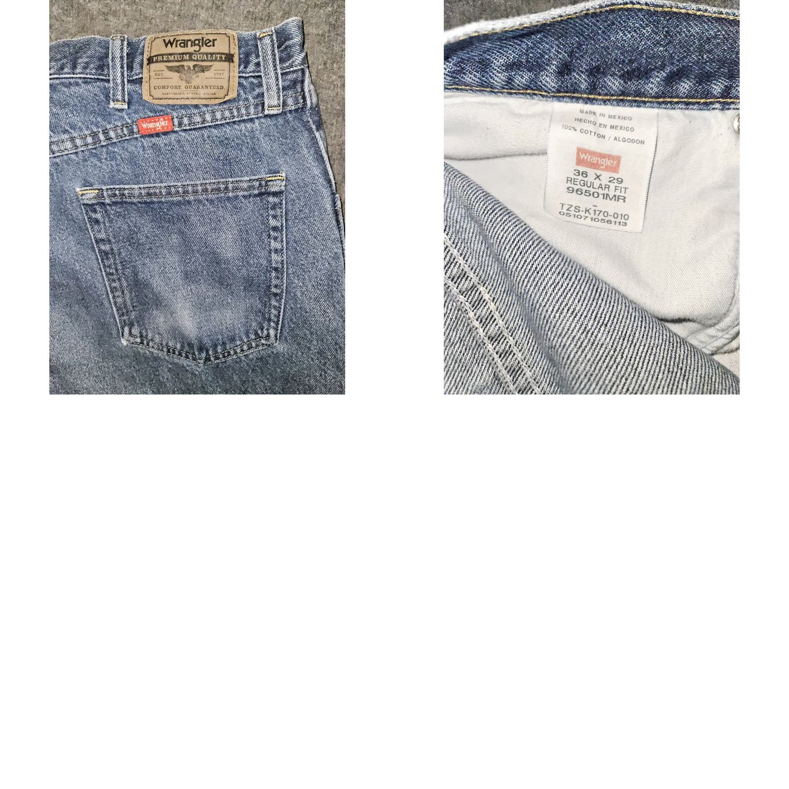 Wrangler Wrangler Jeans Men's 36x29 Straight Leg Blue Denim Western Cowboy Regular Rise 28 Inseam 36 Waist Lot of 2 Size US 36 / EU 52 - 9 Thumbnail