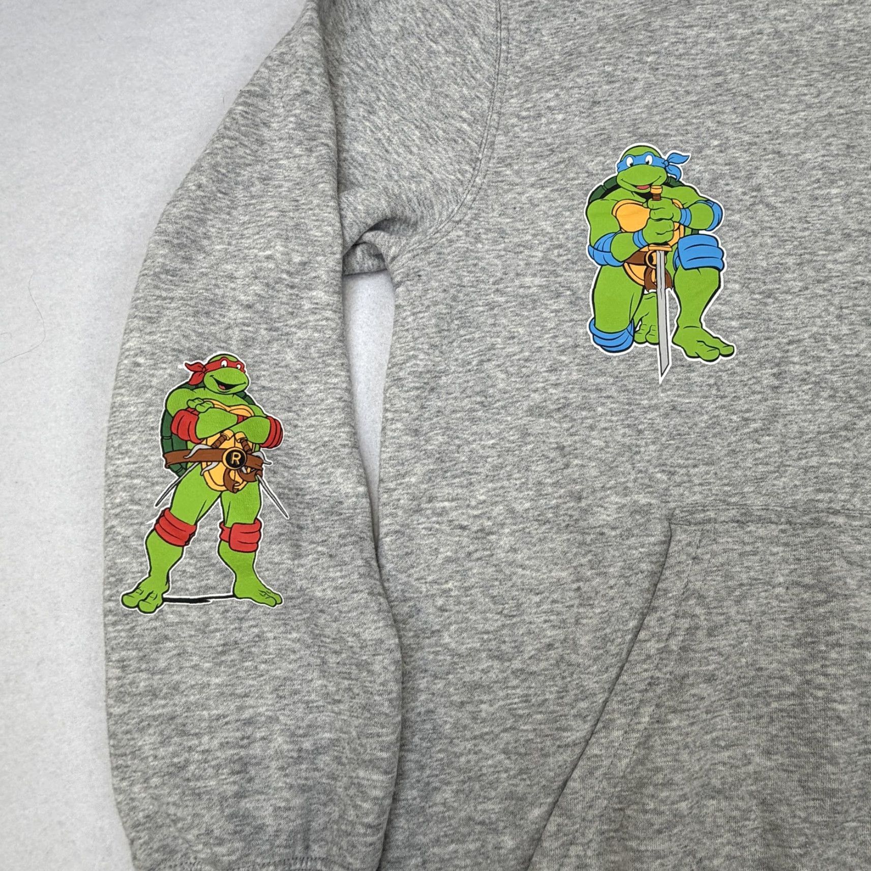 Nickelodeon Nickelodeon TMNT Hoodie Mens Medium Gray Team Turtle Graphic Pullover Fleece Size US M / EU 48-50 / 2 - 3 Thumbnail