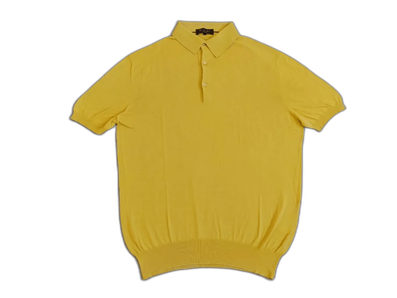 Ermenegildo Zegna Loro Piana Short Sleeve Knit Polo Size US L / EU 52-54 / 3 - 1 Thumbnail