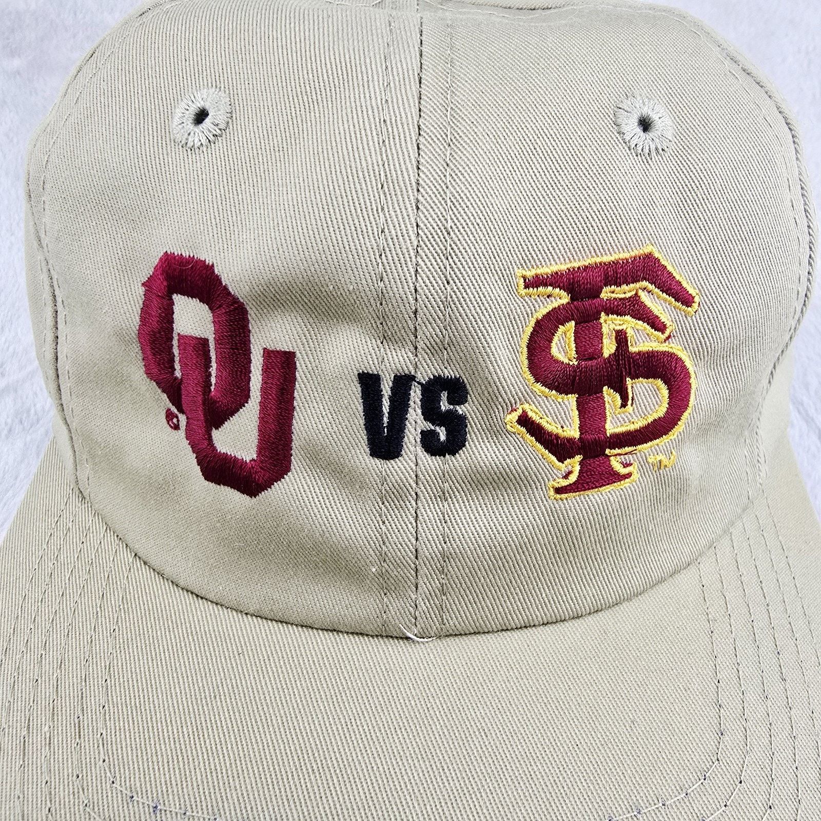 The Game Vintage Orange Bowl 2001 National Championship OU vs FSU Hat Size ONE SIZE - 2 Thumbnail