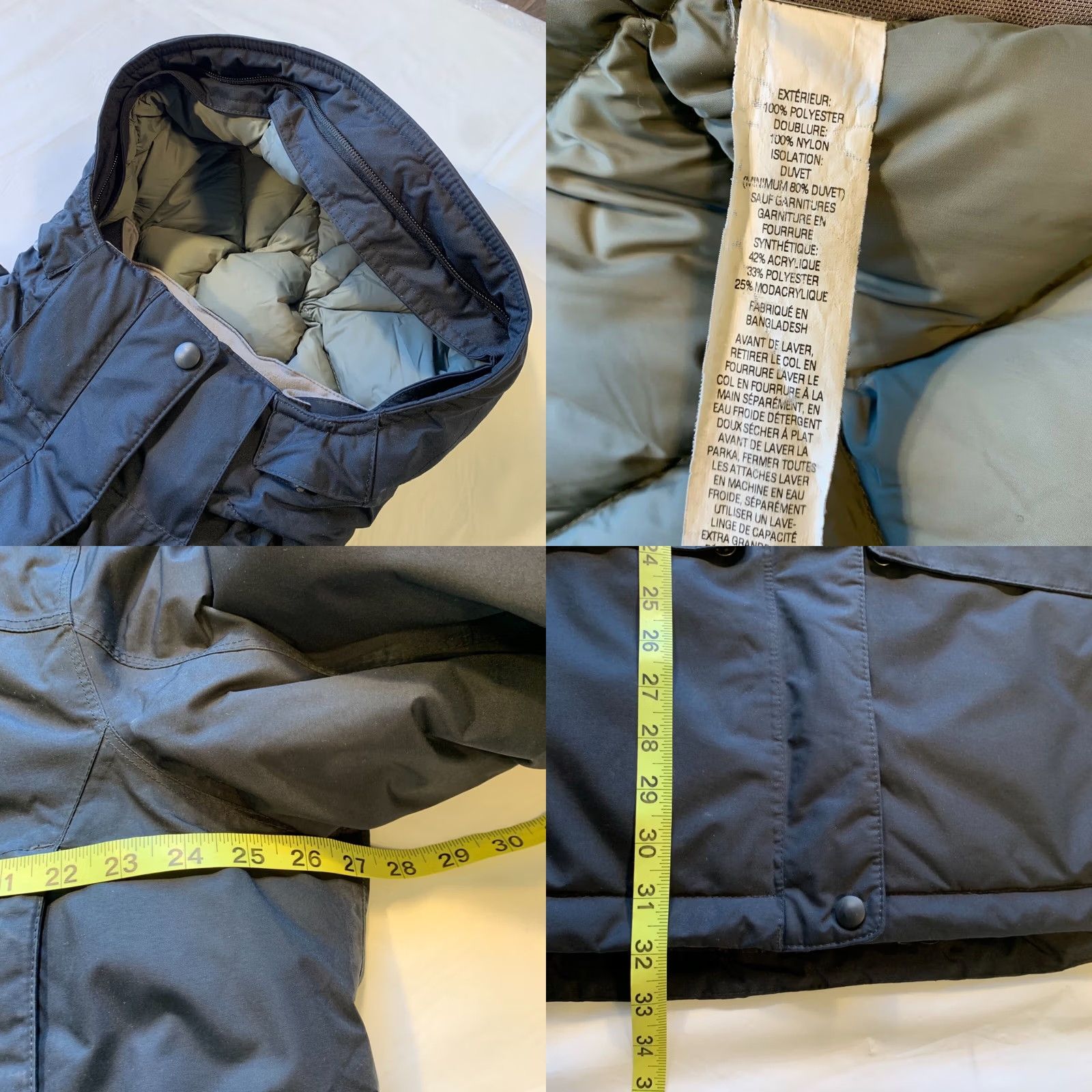 Vintage L.L. Bean Baxter State Parka Jacket Down Coat Insulated Waterproof Hooded Black XL Women Parka Jacket Falls, Winter, Outdoor Womens Size XL / US 12-14 / IT 48-50 - 8 Thumbnail