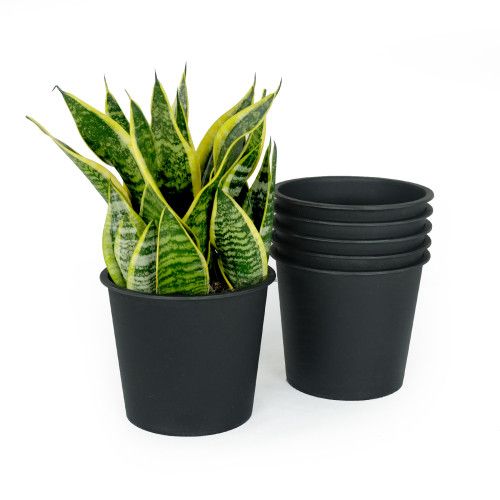 Designer × Homemade 5" Round Nursery Plant Pot - Garden Plastic Pots with Draina Size US L / EU 52-54 / 3 - 1 Thumbnail