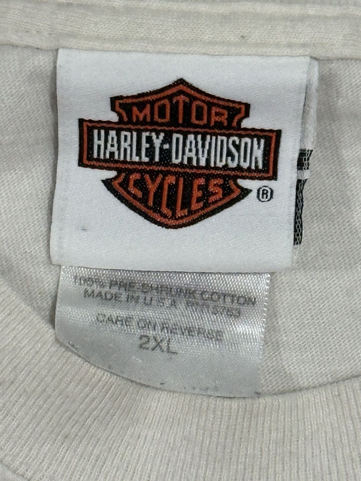 Harley Davidson × Vintage 2008 Harley Davidson Fairbanks Alaska Crow T-Shirt Size US XXL / EU 58 / 5 - 4 Thumbnail