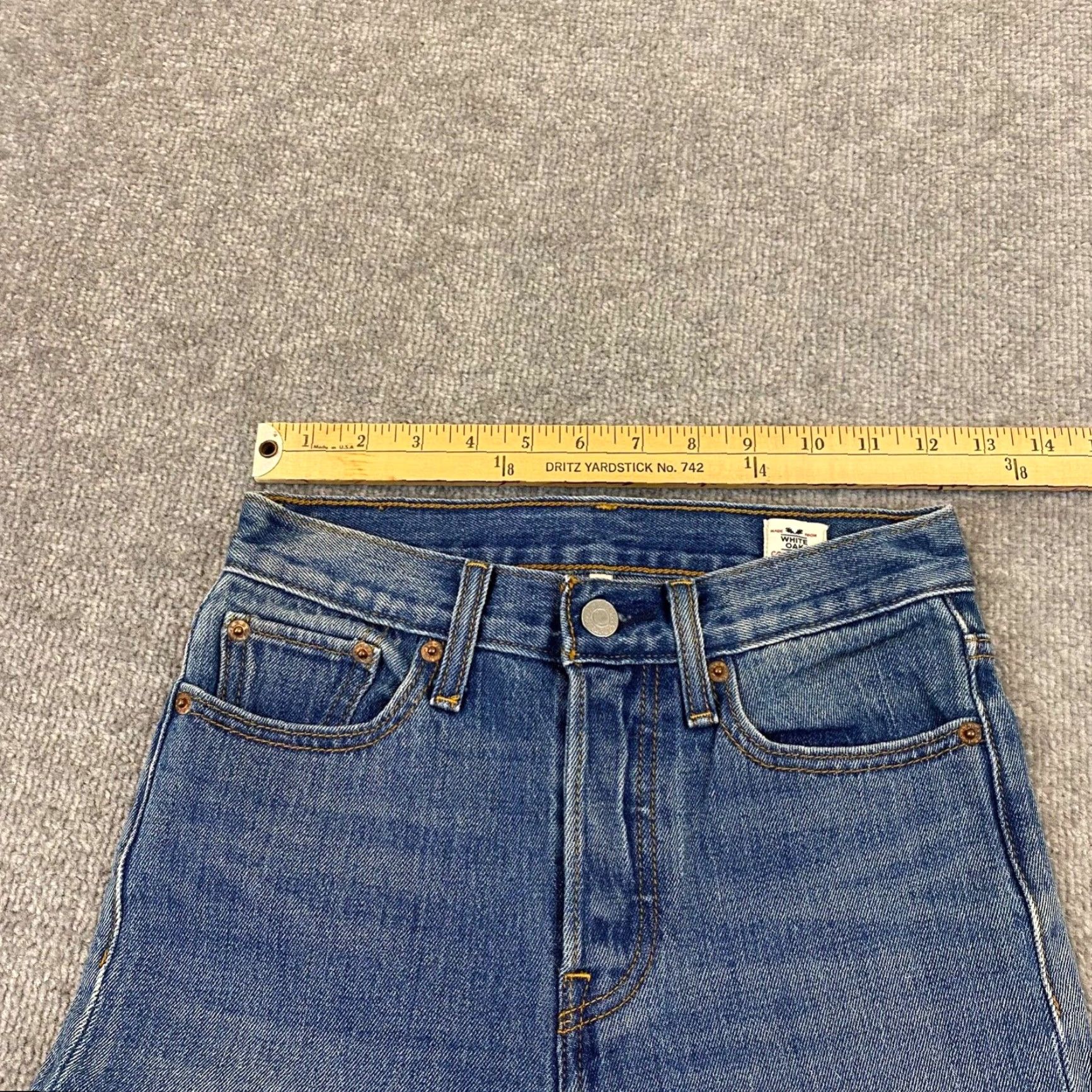 Levi's Levi's Women's Tapered Jeans 24x27.5 Blue Wash 90s Retro Cotton Denim Mid Rise Button Fly Size 42" / US 20 - 3 Thumbnail