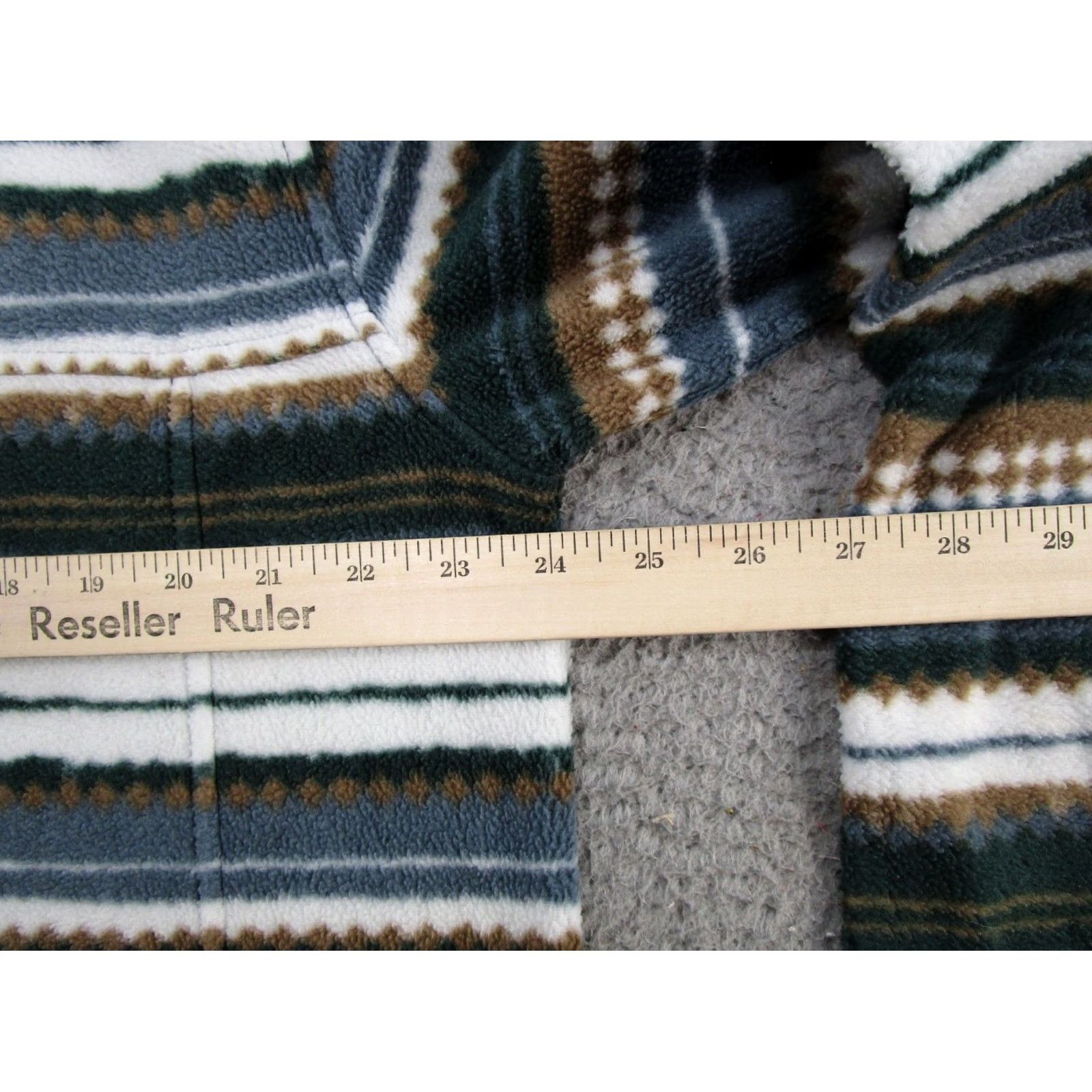 Vintage Maven Co-Op Mens Pullover Jacket XL Striped Mock Neck Zip Polyester Fleece 90s Classic Designer Outdoors Size US XL / EU 56 / 4 - 6 Thumbnail