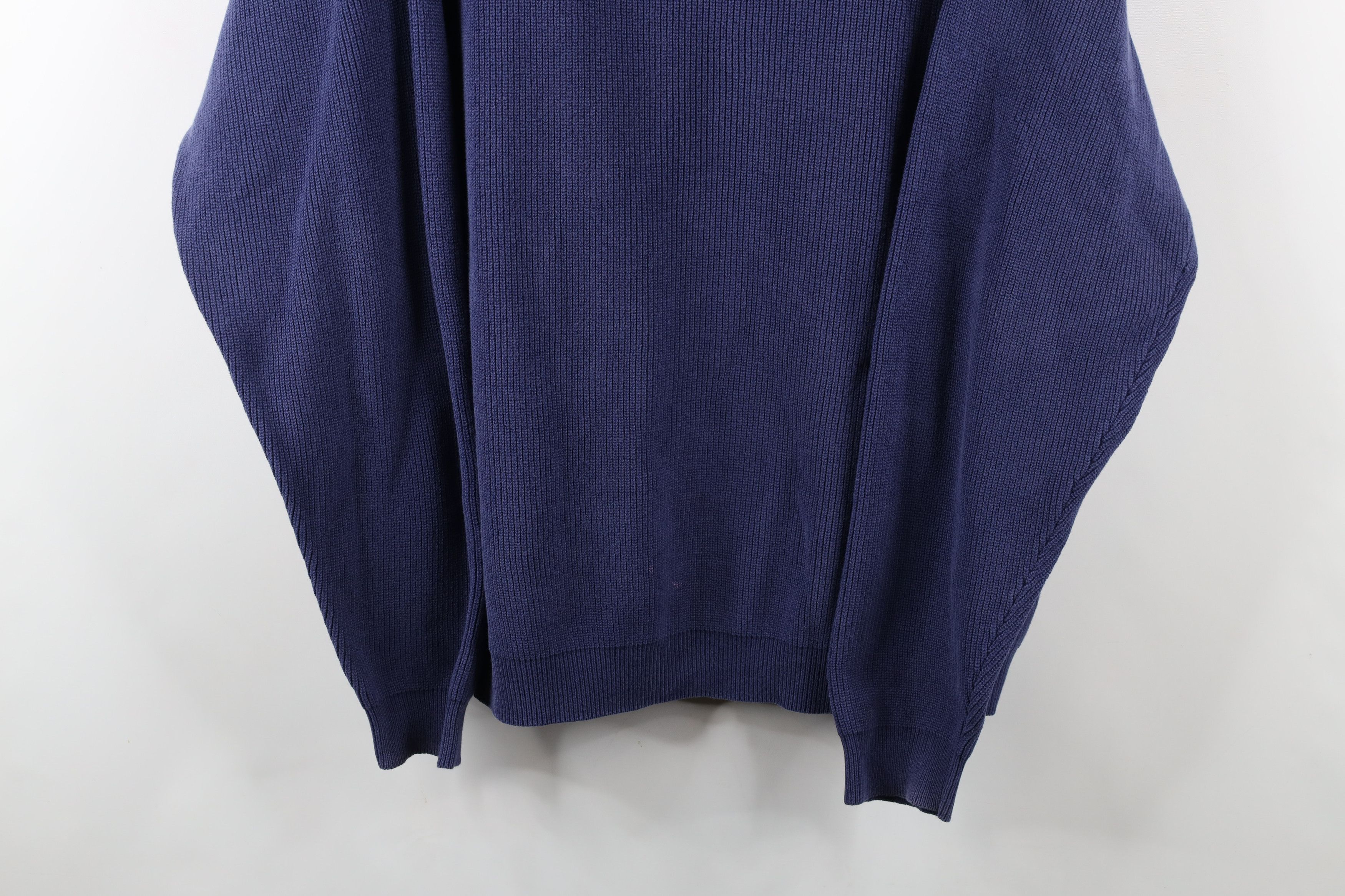 Eddie Bauer × Vintage Vintage 90s Eddie Bauer Cotton Ribbed Knit Crewneck Sweater Size US L / EU 52-54 / 3 - 3 Thumbnail