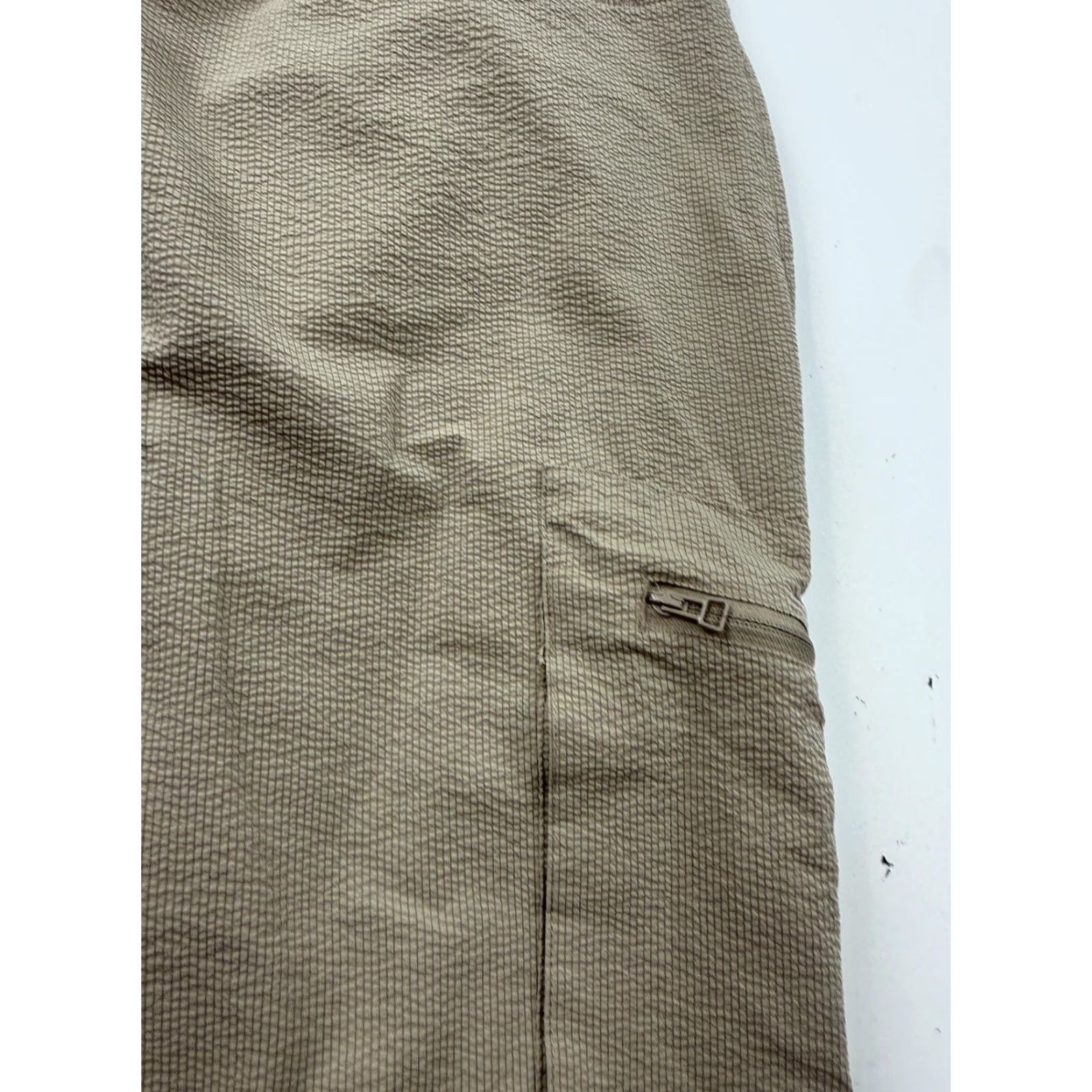 Vintage SADE Collective Pants Womens XL Beige Cargo Cropped Wide-Leg Stretch Casual Size 40" / US 18 - 3 Thumbnail
