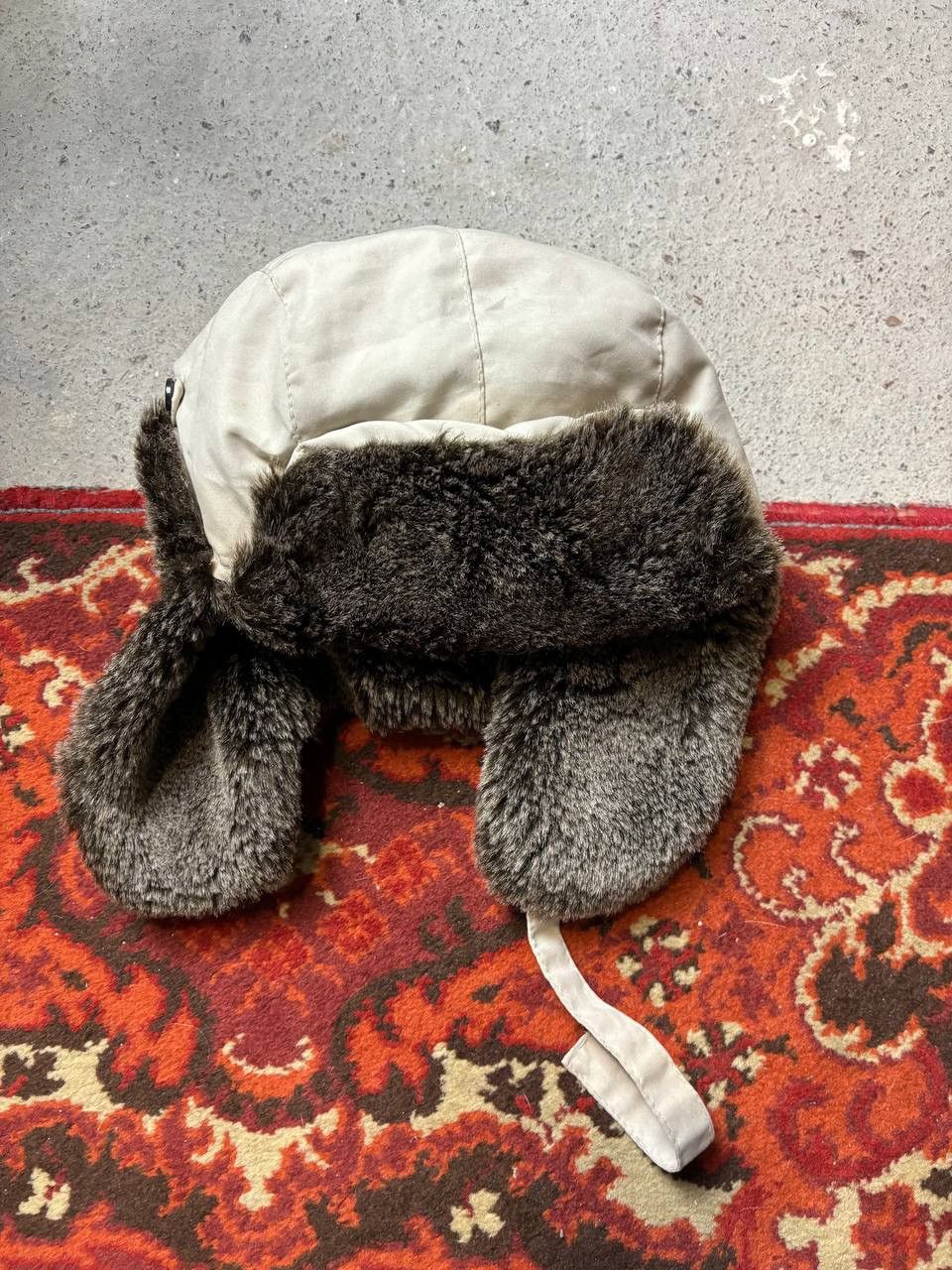 Hysteric Glamour × Vintage Vintage Y2K Japanese brand Ushanka Active opium black fur Size ONE SIZE - 2 Thumbnail