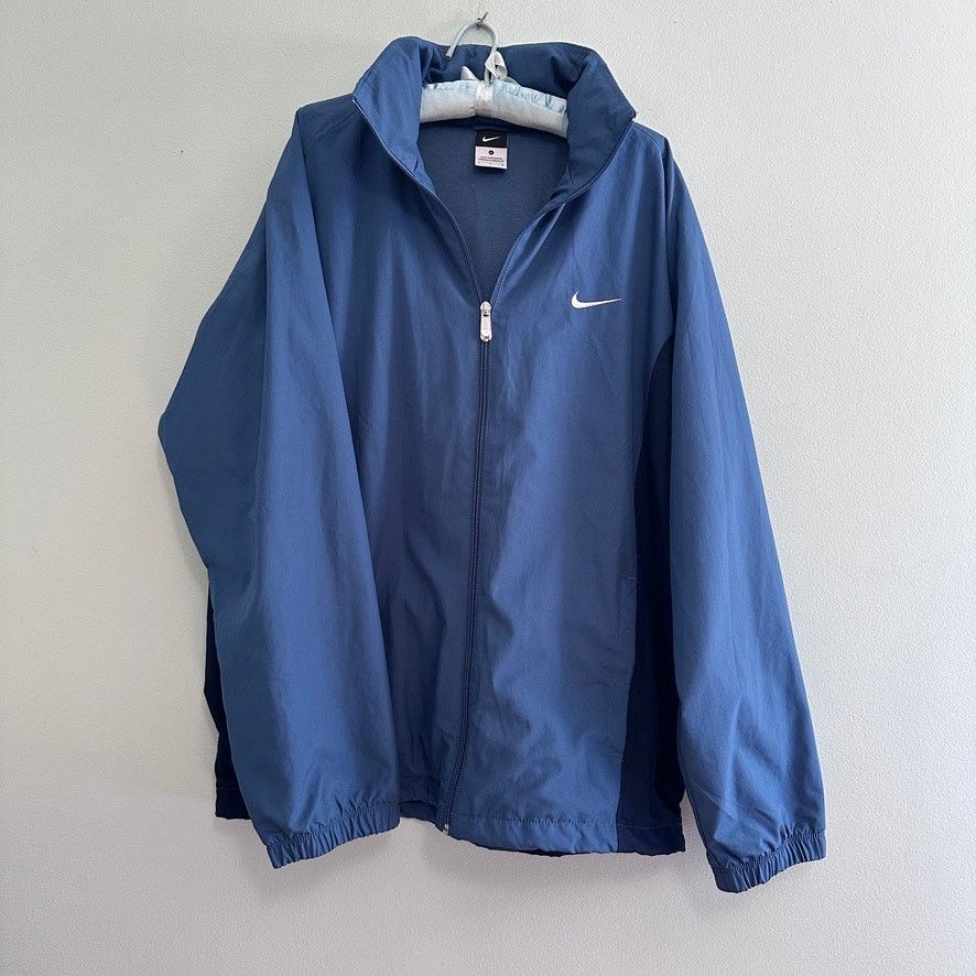Nike Nike blue windbreaker jacket size L Size US L / EU 52-54 / 3 - 2 Thumbnail
