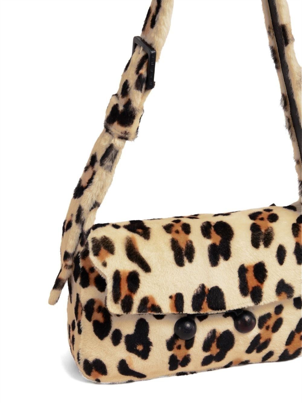 Marni o1w1db11125 Size :OS /Animal Print Shoulder Bag in Brown Size ONE SIZE - 4 Thumbnail