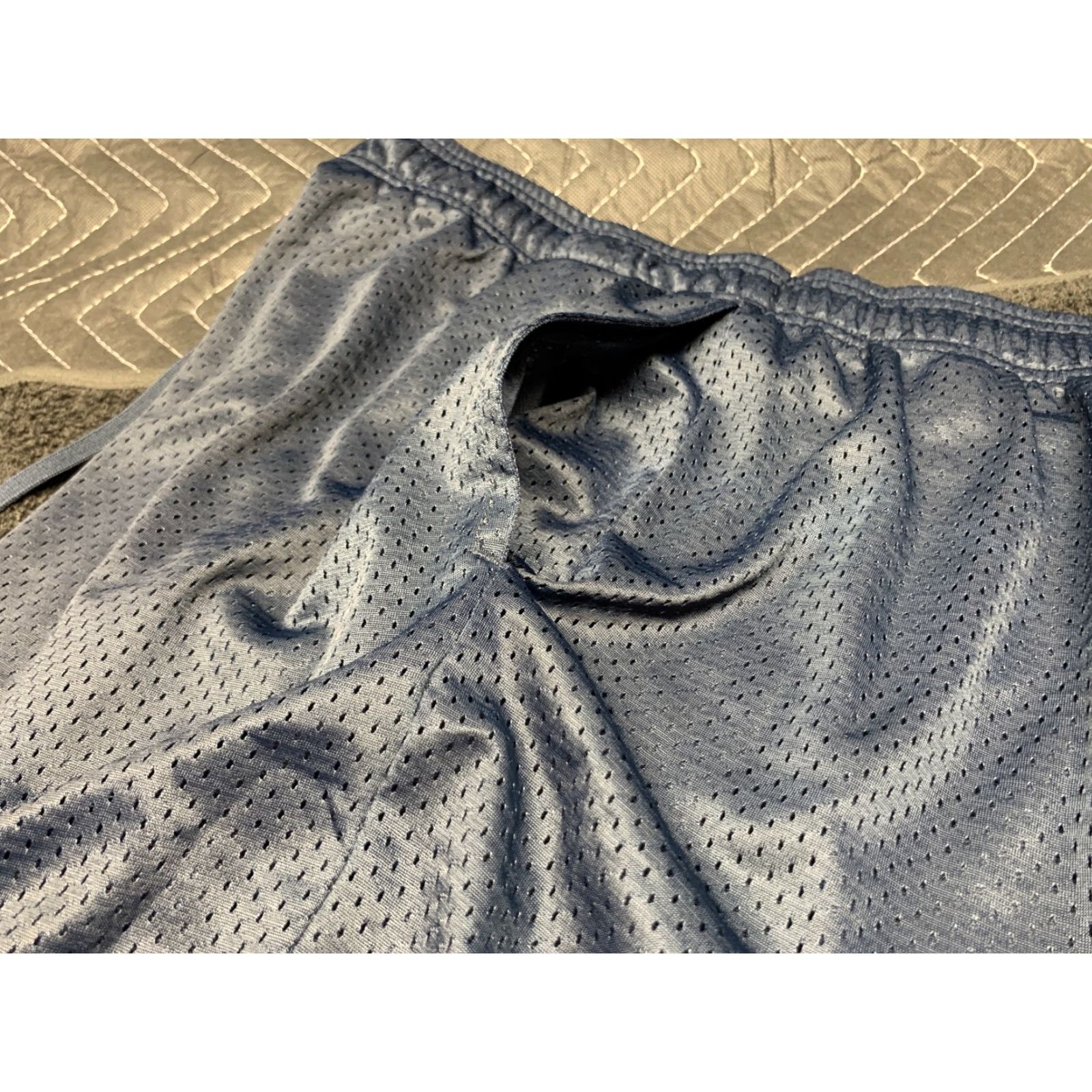 Reebok REEBOK Mens Basketball Shorts Active Athletic Navy Blue XXL Elastic Drawstring 2XL Regular Men Size US 39 - 7 Thumbnail