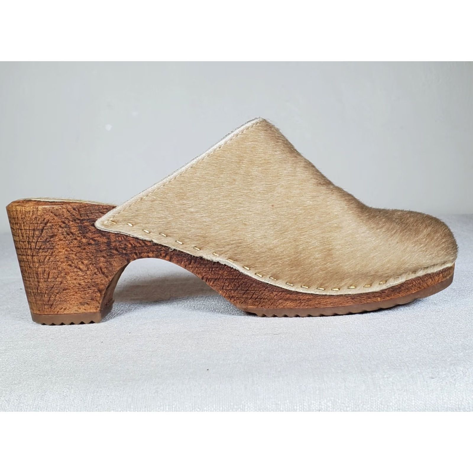 Vintage Open Back Wood Clogs Womens US 6 Size US 6 / IT 36 - 4 Thumbnail