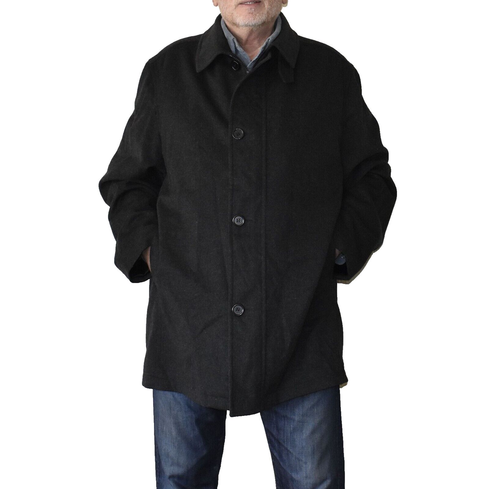 Nordstrom LORO PIANA STORM SYSTEM JACOB SIEGEL NORDSTROM Overcoat 44/L Size US M / EU 48-50 / 2 - 1 Thumbnail