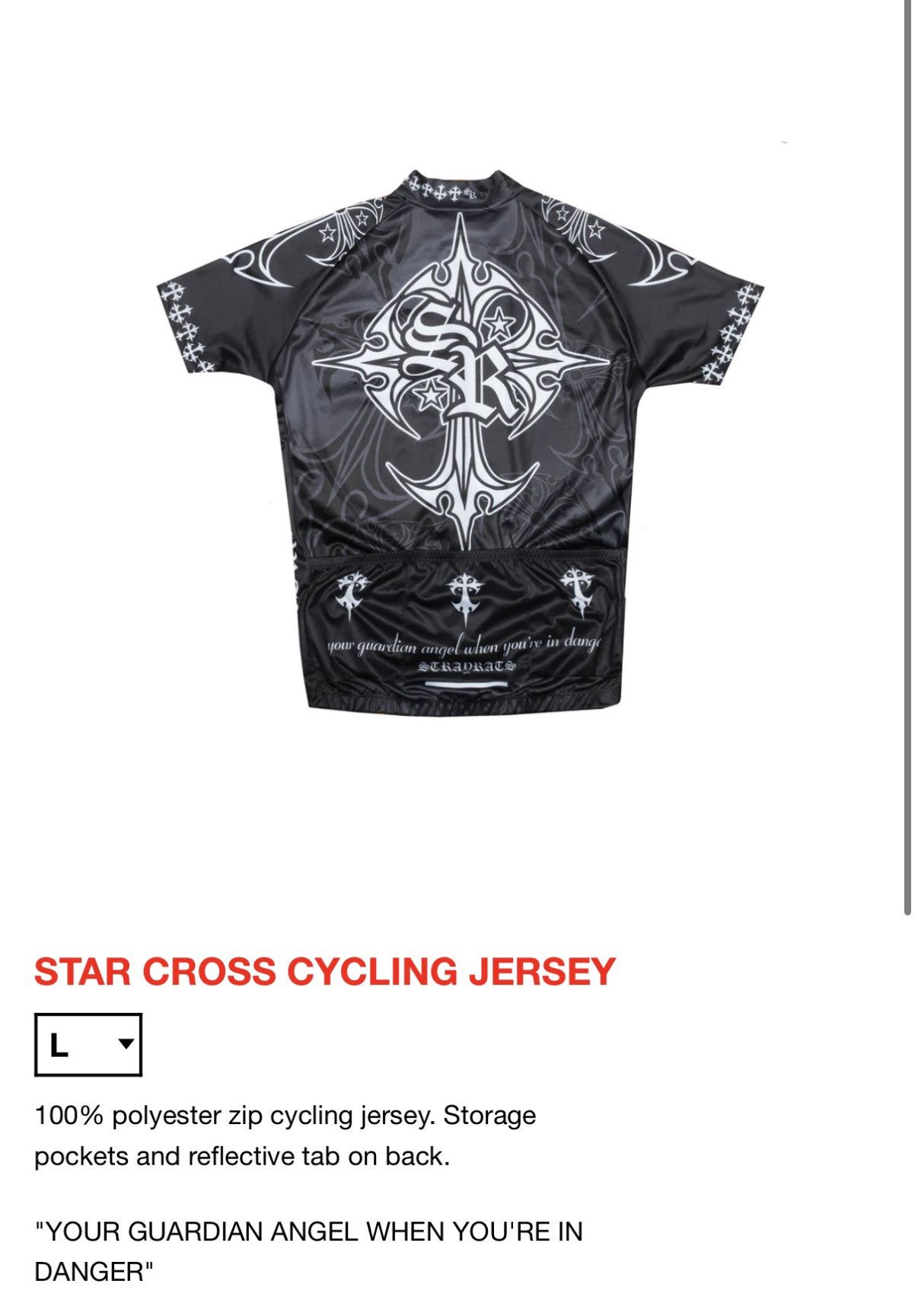 Stray Rats STRAY RATS “STAR CROSS CYCLING JERSEY” Size US L / EU 52-54 / 3 - 3 Thumbnail