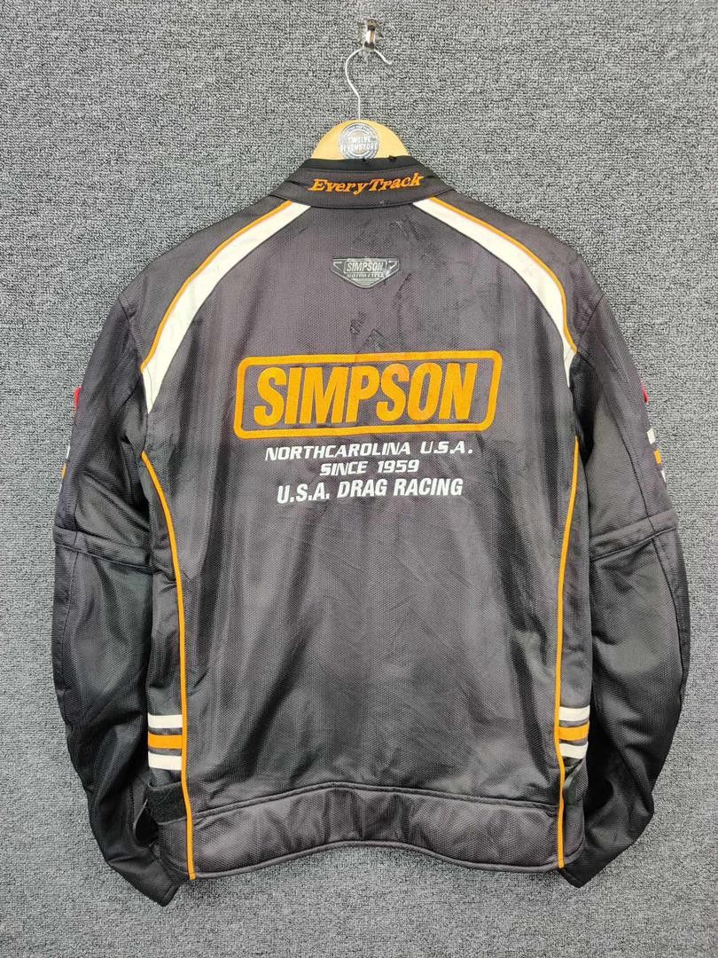 Vintage Vintage Simpson Racing Motorcycle Biker Jacket Size US L / EU 52-54 / 3 - 8 Thumbnail