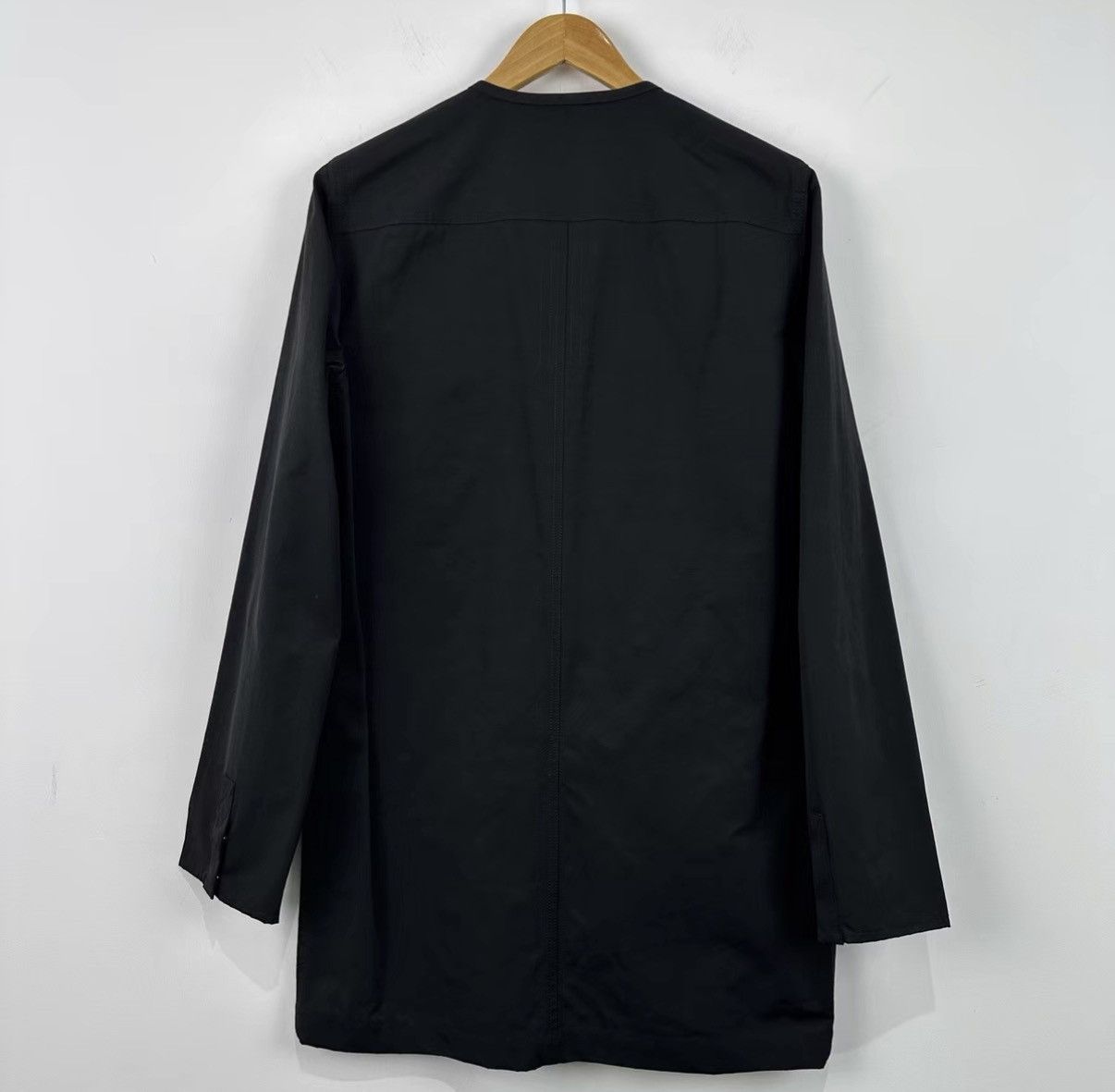 Rick Owens Rick Owens Main Line Nylon Leather Spliced Trench Coat J42 Size US M / EU 48-50 / 2 - 2 Thumbnail