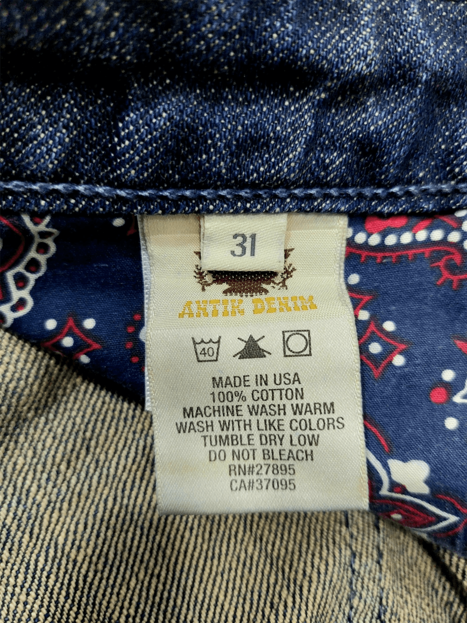 Antik Denim × If Six Was Nine Flared💥 Vintage Antik Denim Embroidered Denim Jeans Size US 31 - 24 Thumbnail