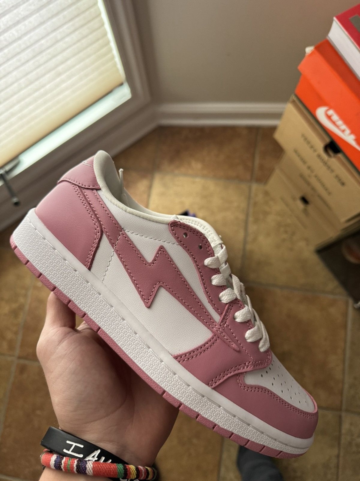 image of Kool Kiy Pink Rose Shoes, Men's (Size 7)