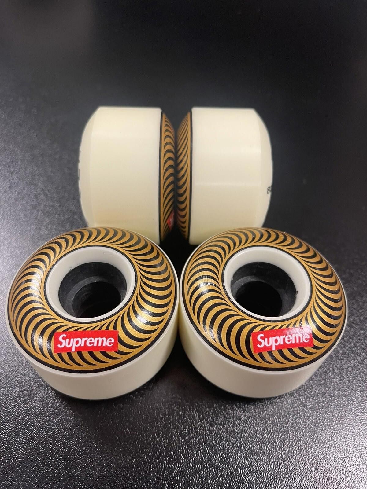 Spitfire × Supreme Supreme Box Logo Spitfire Classics Gold 58mm Wheels Set Of 4 Size ONE SIZE - 3 Thumbnail