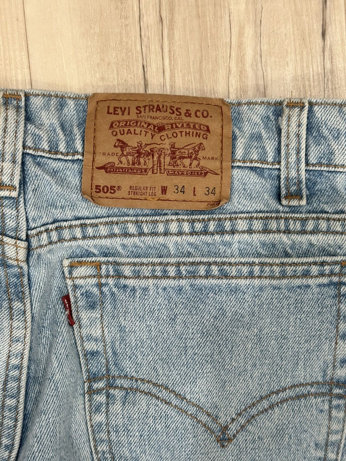 Levi's × Vintage Levis 505 Tailored 32x32 Size US 32 / EU 48 - 3 Thumbnail