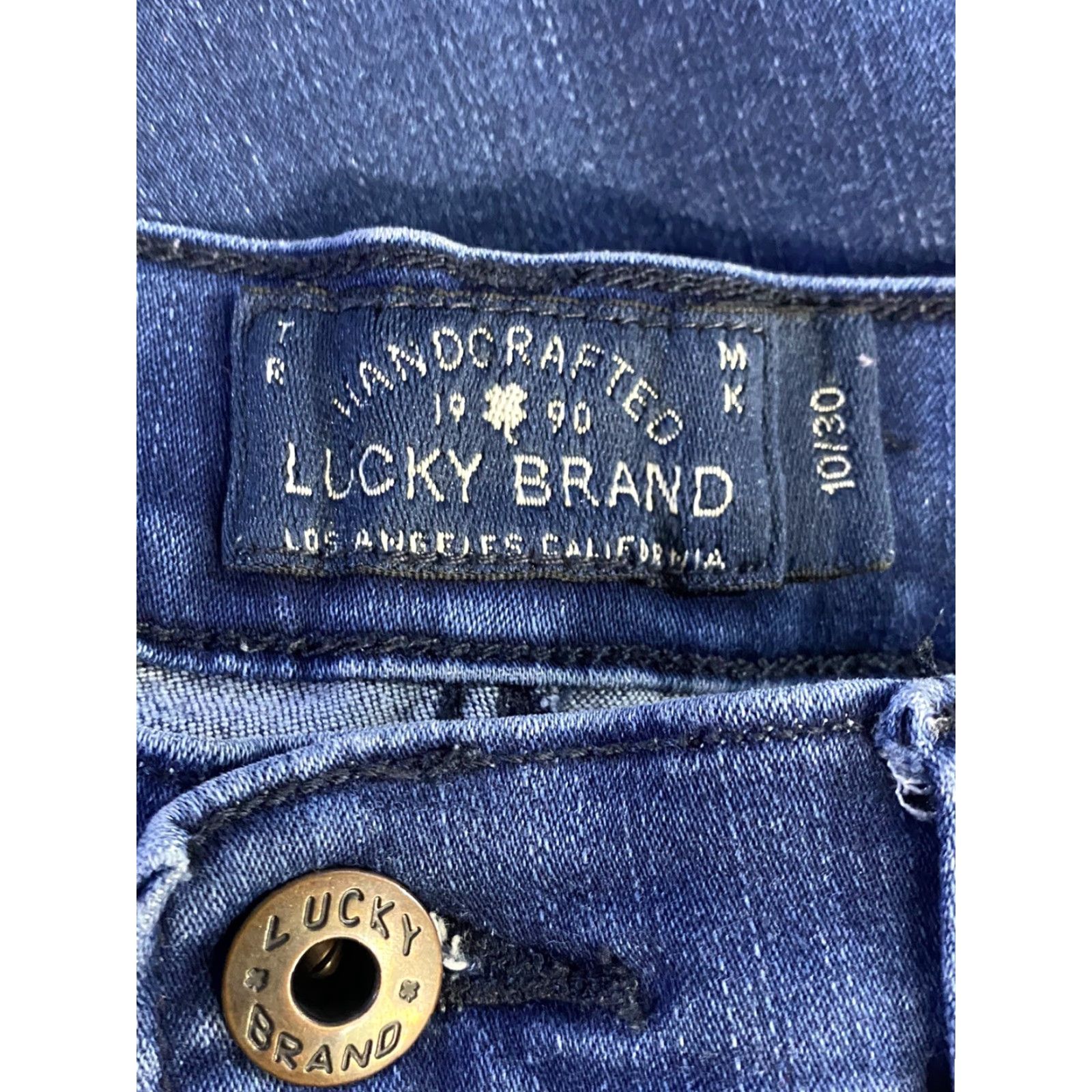 Lucky Brand Lucky Brand Brooke Legging Jean Womens Mid rise size 10 30x28 Blue Denim Skinny Womens Regular Jeans Tight Comfort Size 32" / US 10 / IT 46 - 6 Thumbnail