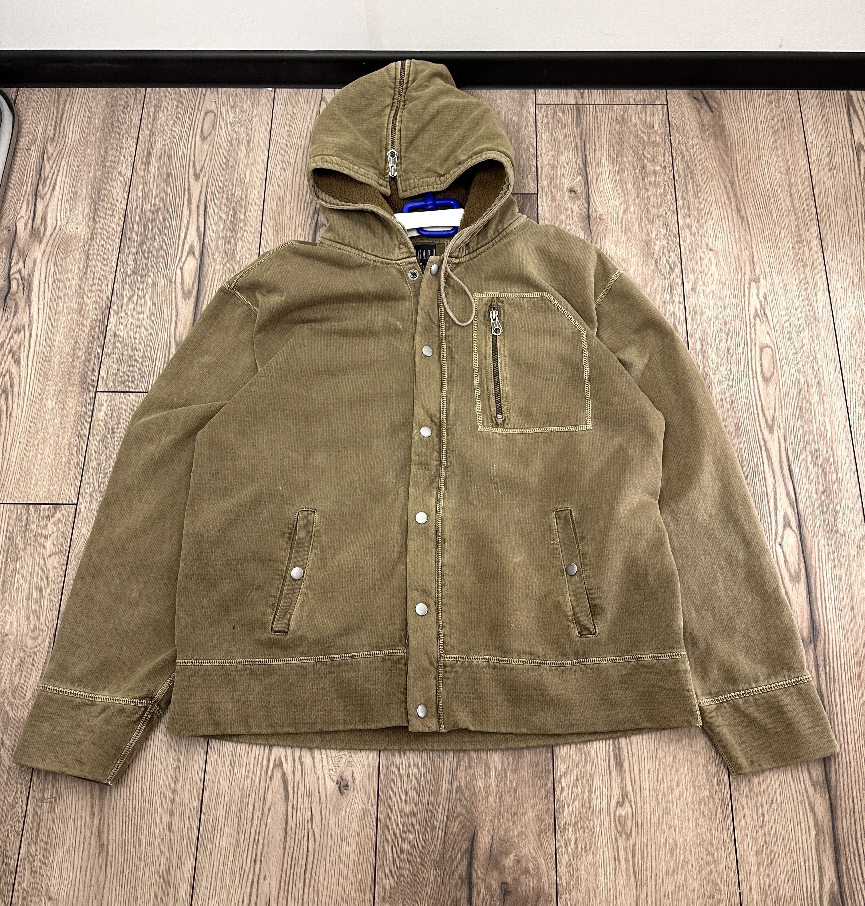 Gap Rare vintage GAP thick zip hoodie y2k opium L Size US L / EU 52-54 / 3 - 9 Thumbnail