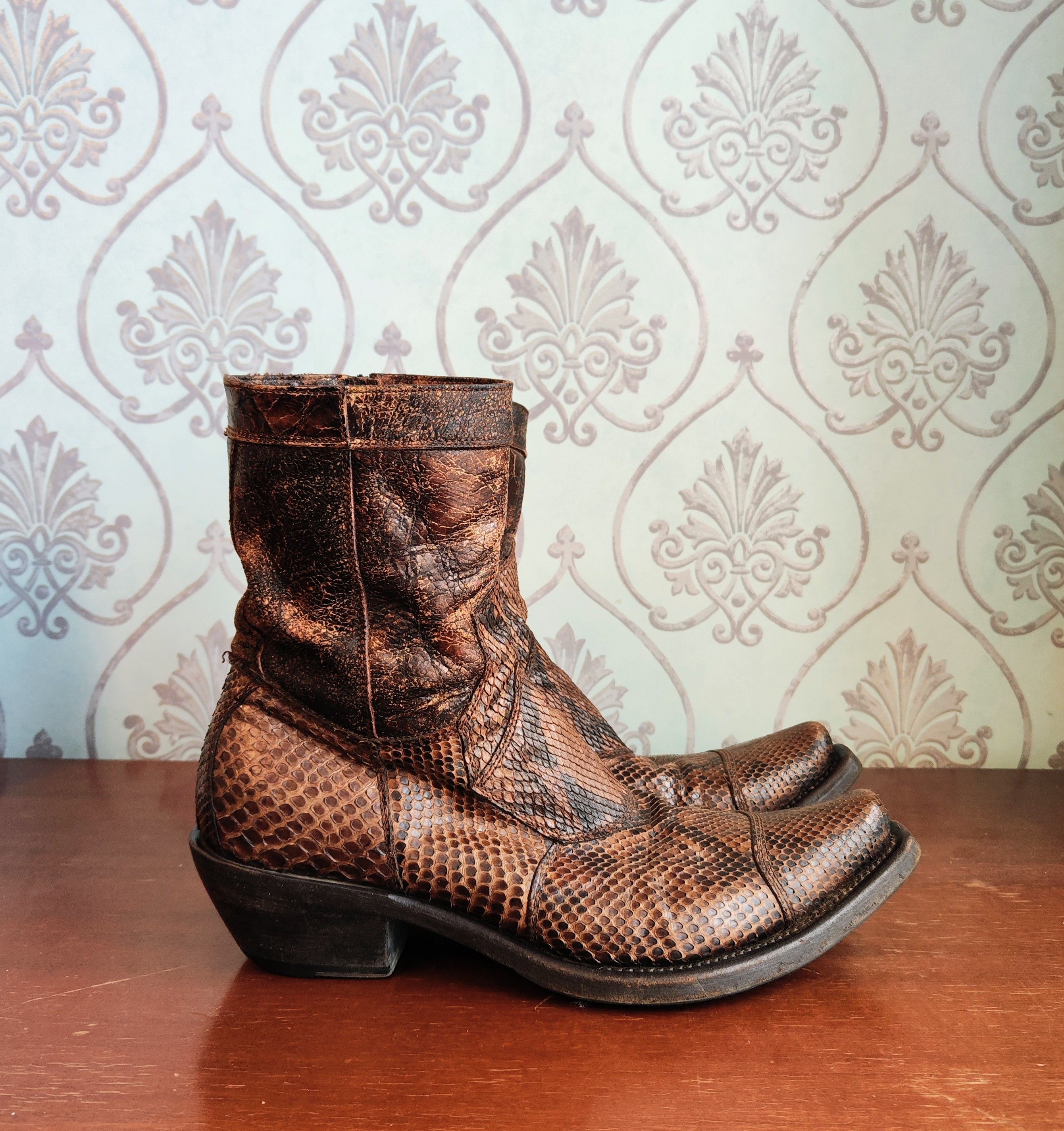 Gianni Barbato GRAIL! Snakeskin boots.Like Tom Ford or Saint Laurent boots Size US 10 / EU 43 - 5 Thumbnail