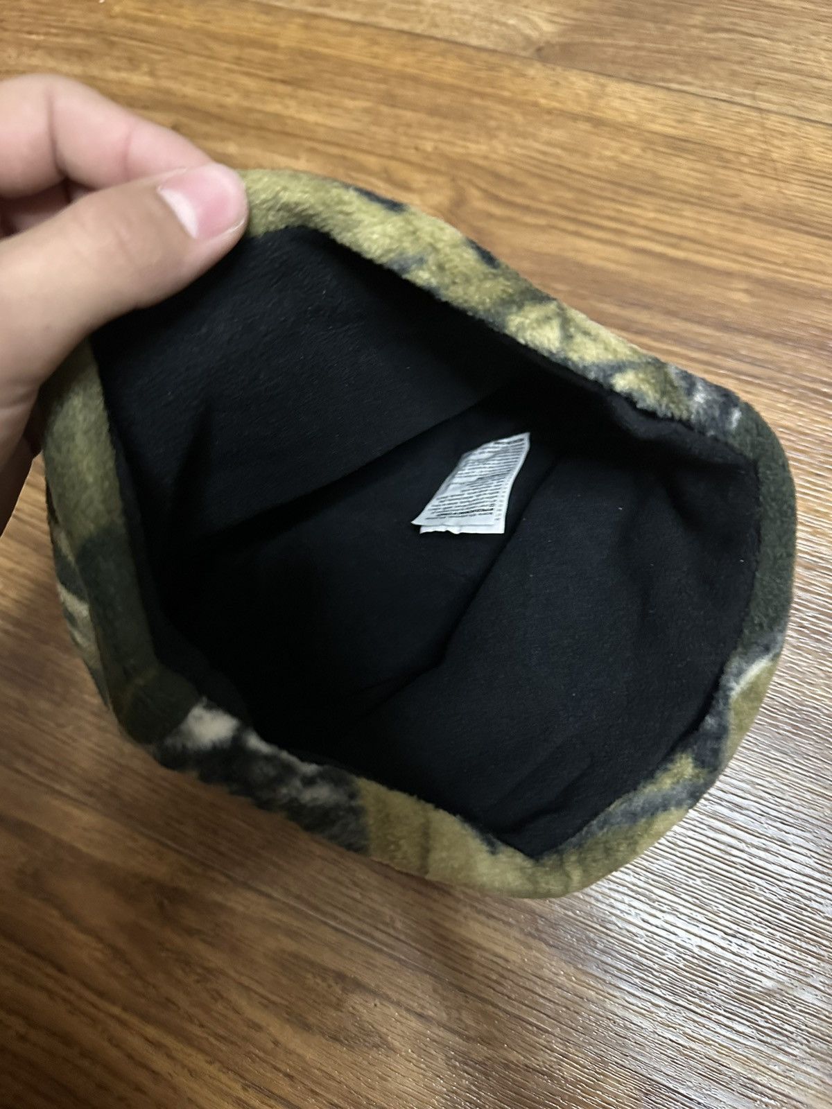 Japanese Brand × Vintage Vintage Raltree Camo Grass Leaf Print beanie hat Y2K 90s Size ONE SIZE - 3 Thumbnail