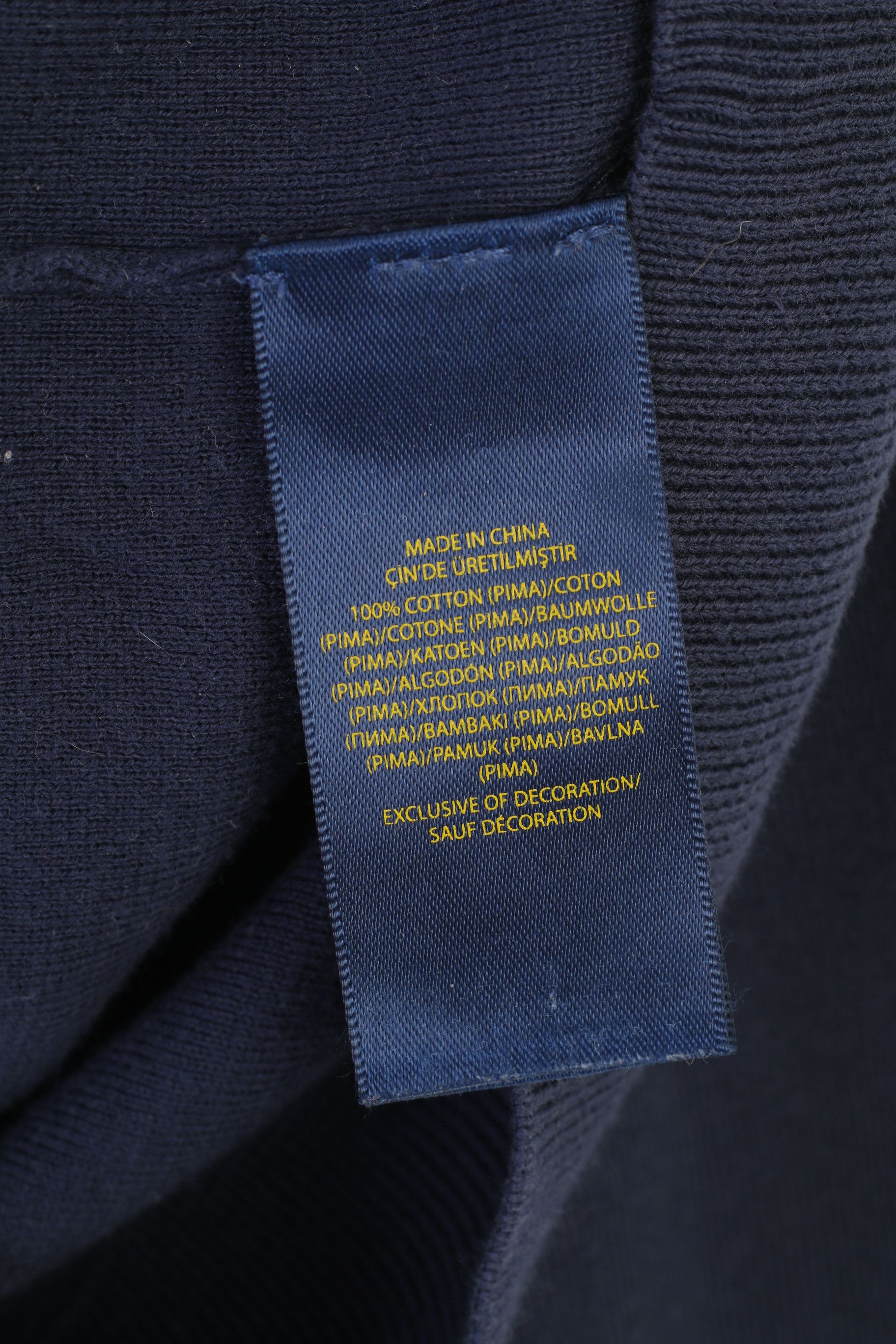 Polo Ralph Lauren Polo Ralph Lauren Men M Jumper V Neck Prima Cotton 4119 Size US M / EU 48-50 / 2 - 6 Thumbnail