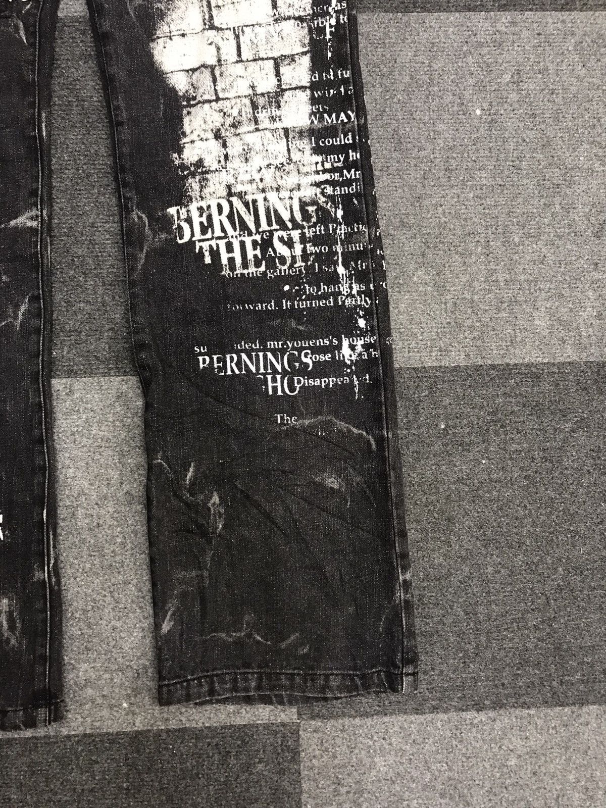 Japanese Brand BERNINGS SHO Poem Junya Style Flare Jeans Size US 29 - 6 Thumbnail