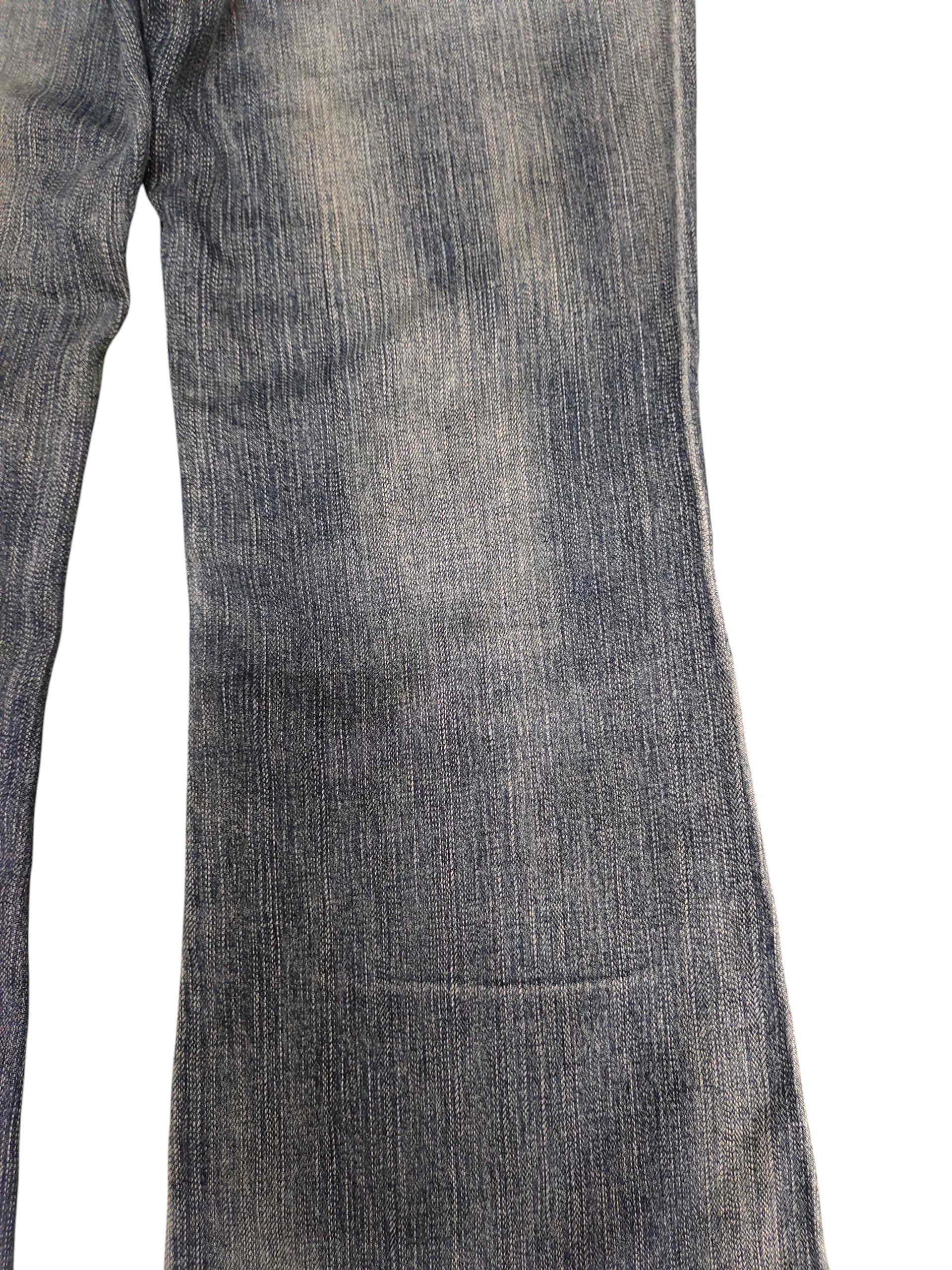 Le Grande Bleu (L.G.B.) Flare Jeans brappers Clawmark Faded Bootcut Low Rise Size US 29 - 4 Thumbnail