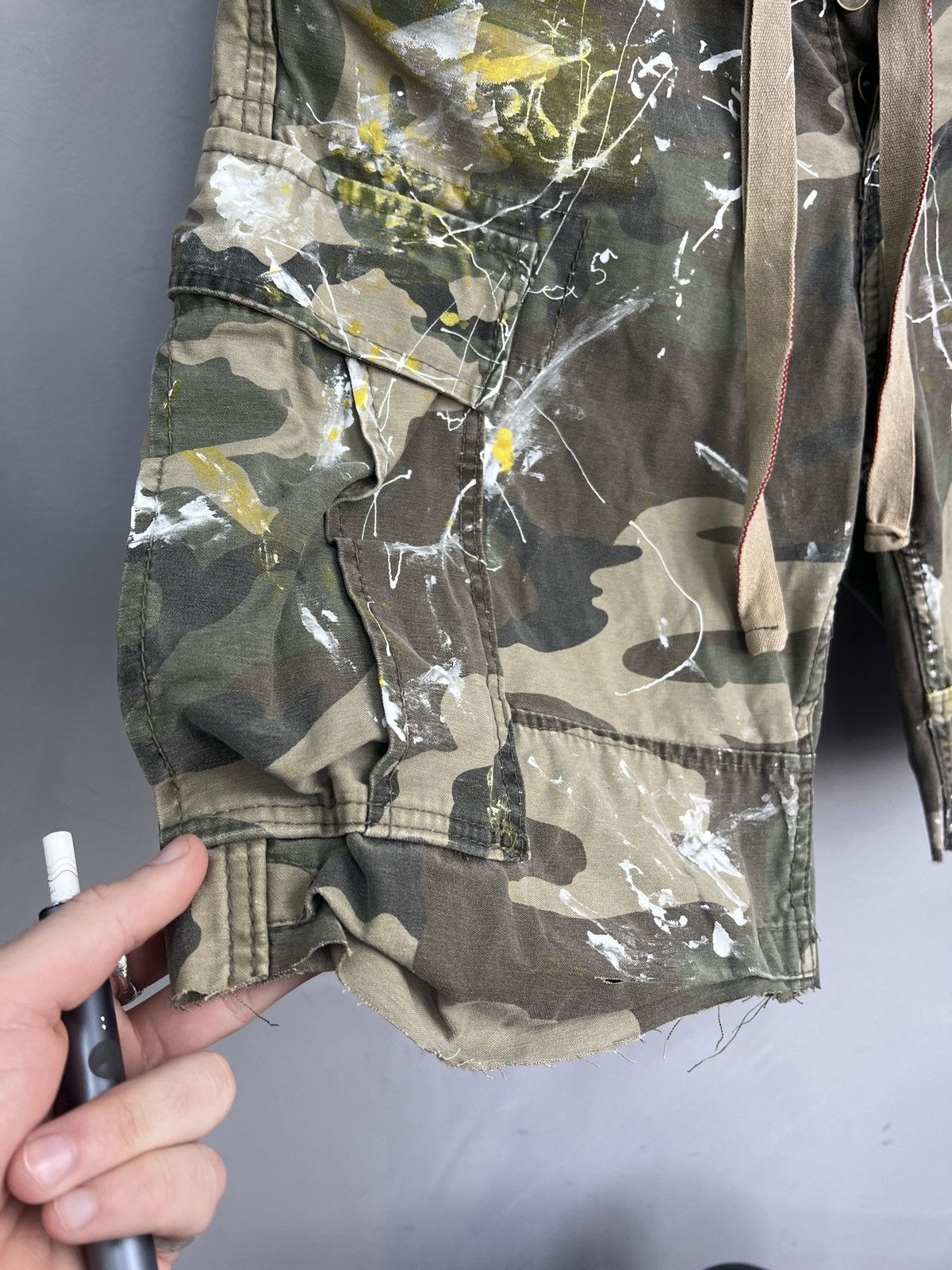 Japanese Brand Vintage RETRO ARMY MILITARY 90s y2k cargo paint shorts pants Size US 30 / EU 46 - 7 Thumbnail