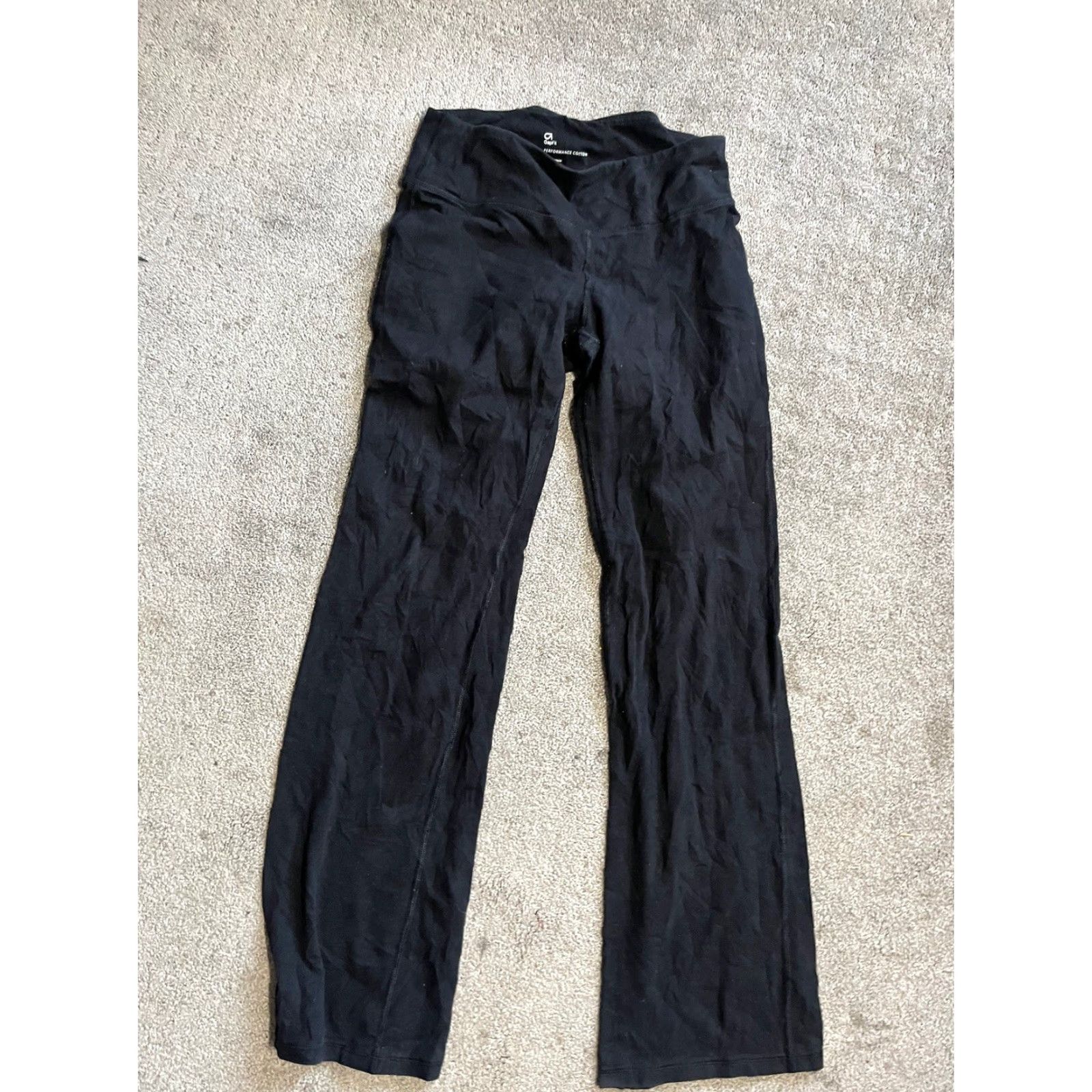 Gap GAPFIT Black Performance Cotton Leggings Womens Small Compression Athletic Yoga Gym Size 28" / US 6 / IT 42 - 3 Thumbnail