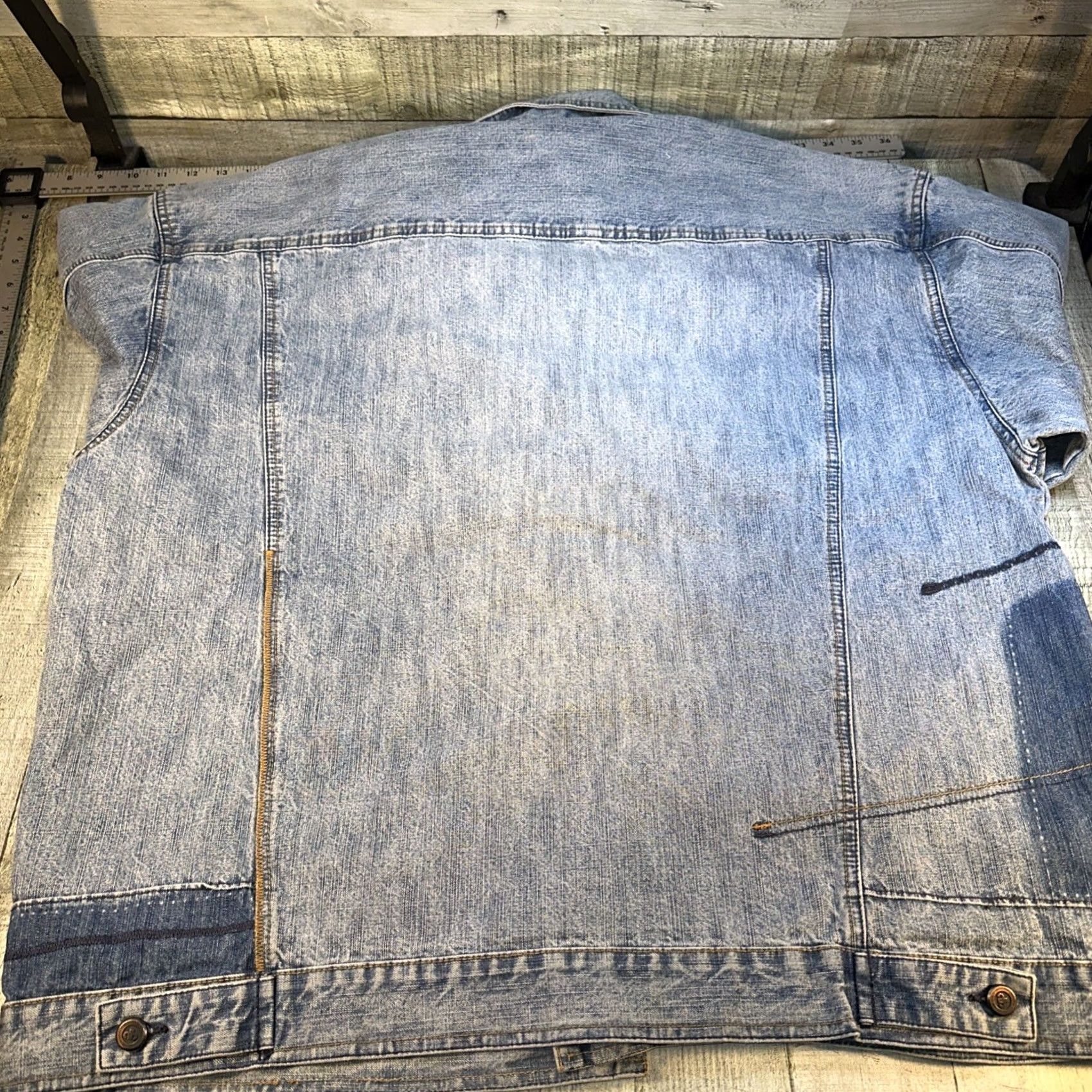 Pelle Pelle VINTAGE Pelle Pelle Denim Jacket Men XL Blue Hip Hop 90s Y2K Bomber Jacket Size US XL / EU 56 / 4 - 4 Thumbnail