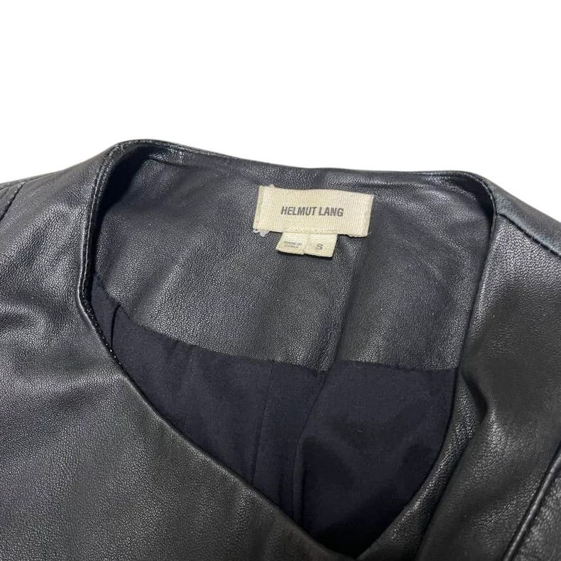 Helmut Lang HELMUT LANG Dark deconstructed leather jacket Size S / US 4 / IT 40 - 3 Thumbnail