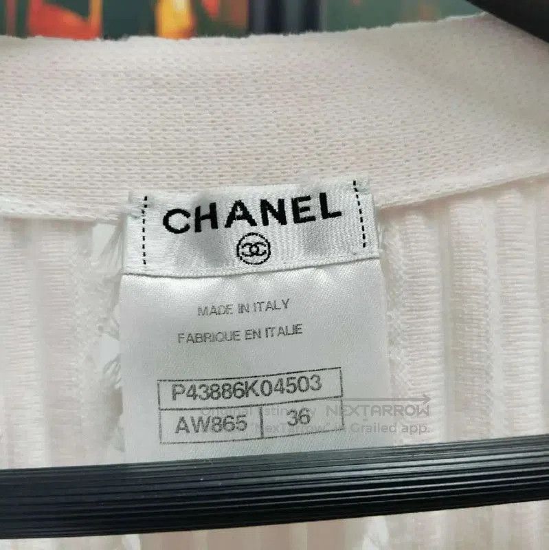 Chanel Louis Vuitton Cream Silk Women's T. Size XXS / US 00 / IT 34 - 3 Thumbnail