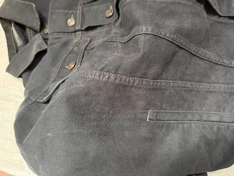 Balenciaga Balenciaga Double B distressed destroy denim jacket Size US S / EU 44-46 / 1 - 7 Thumbnail