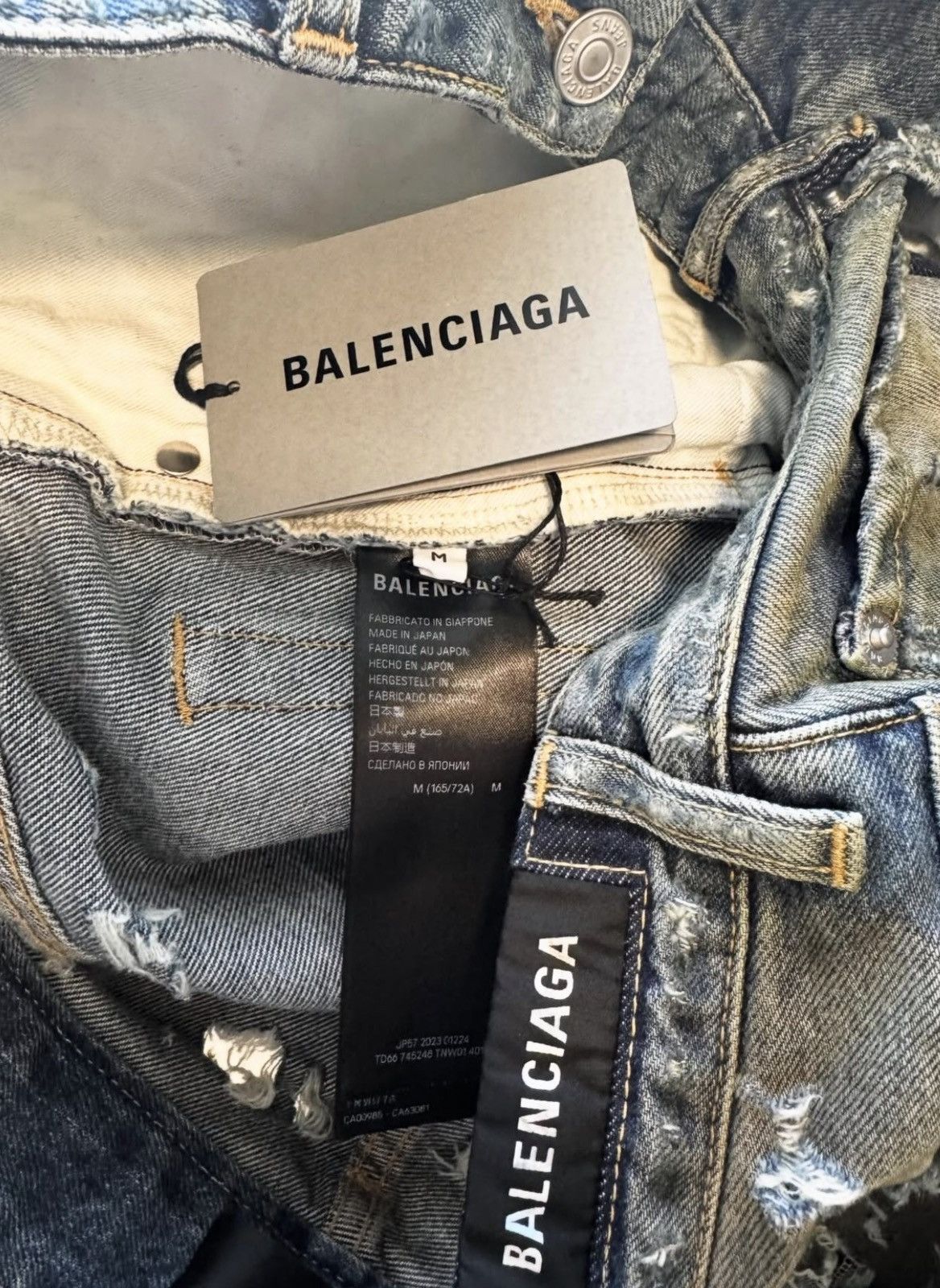 Balenciaga BALENCIAGA SUPER DESTROYED BAGGY PANTS Size US 33 - 4 Thumbnail