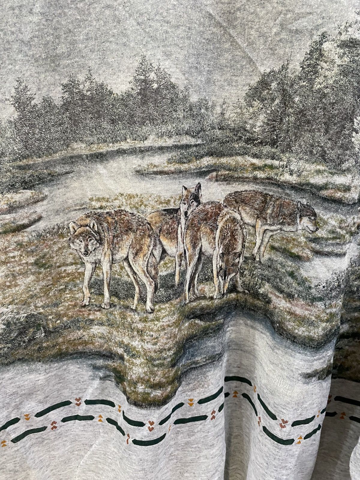 Habitat × Vintage Vintage art unlimited wolf sweatshirt Size US XL / EU 56 / 4 - 9 Thumbnail