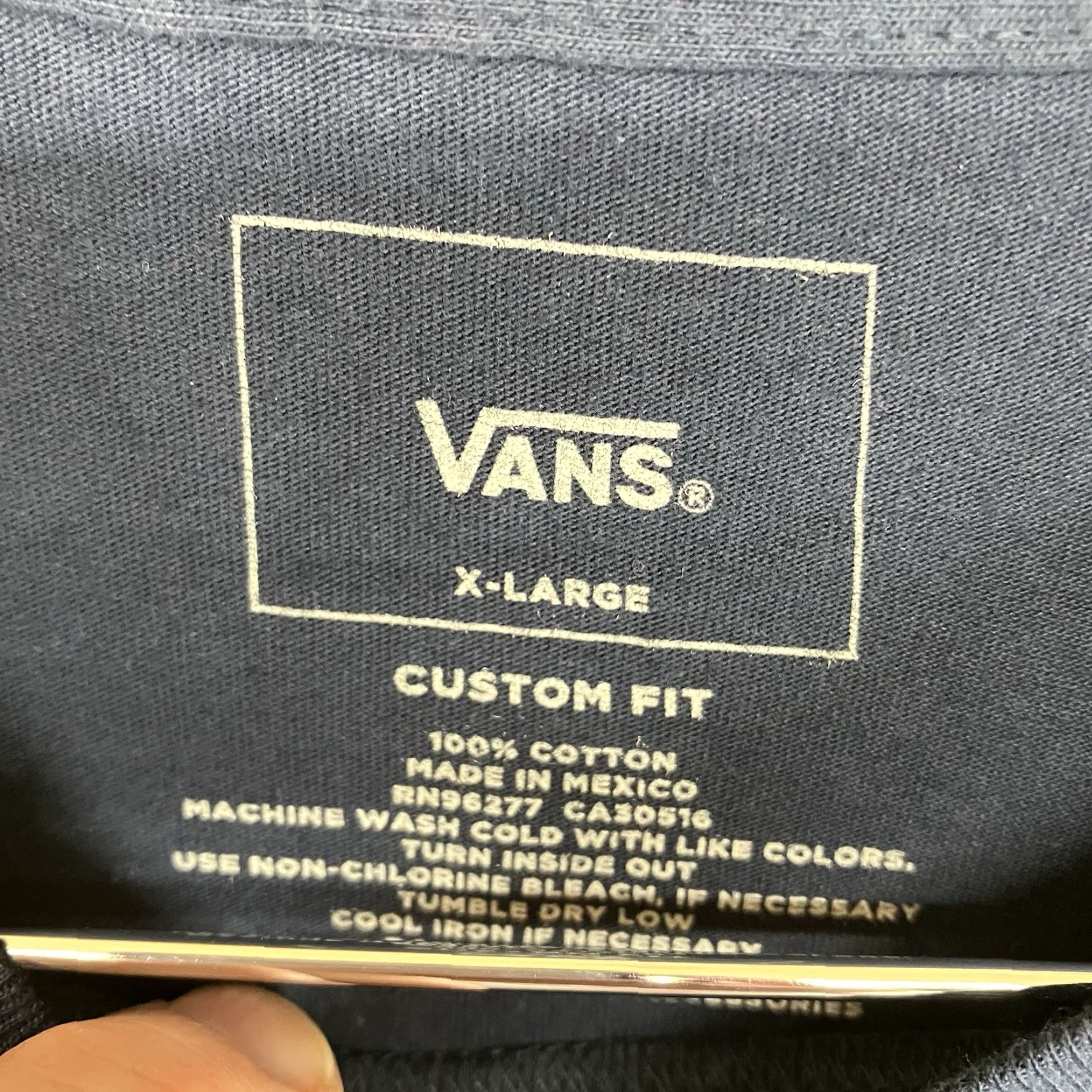 Vans VANS Sailfish Graphic T Shirt Mens XL Navy Blue Regular Fit Crew Neck Short Sleeve Logo All Seasons Sk8 Fishing Adventure Time 2020s Size US XL / EU 56 / 4 - 5 Thumbnail