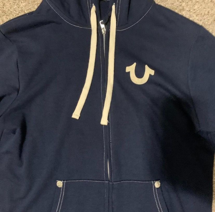True Religion True Religion navy Buddha Zip-Up Hoodie Size US L / EU 52-54 / 3 - 2 Thumbnail