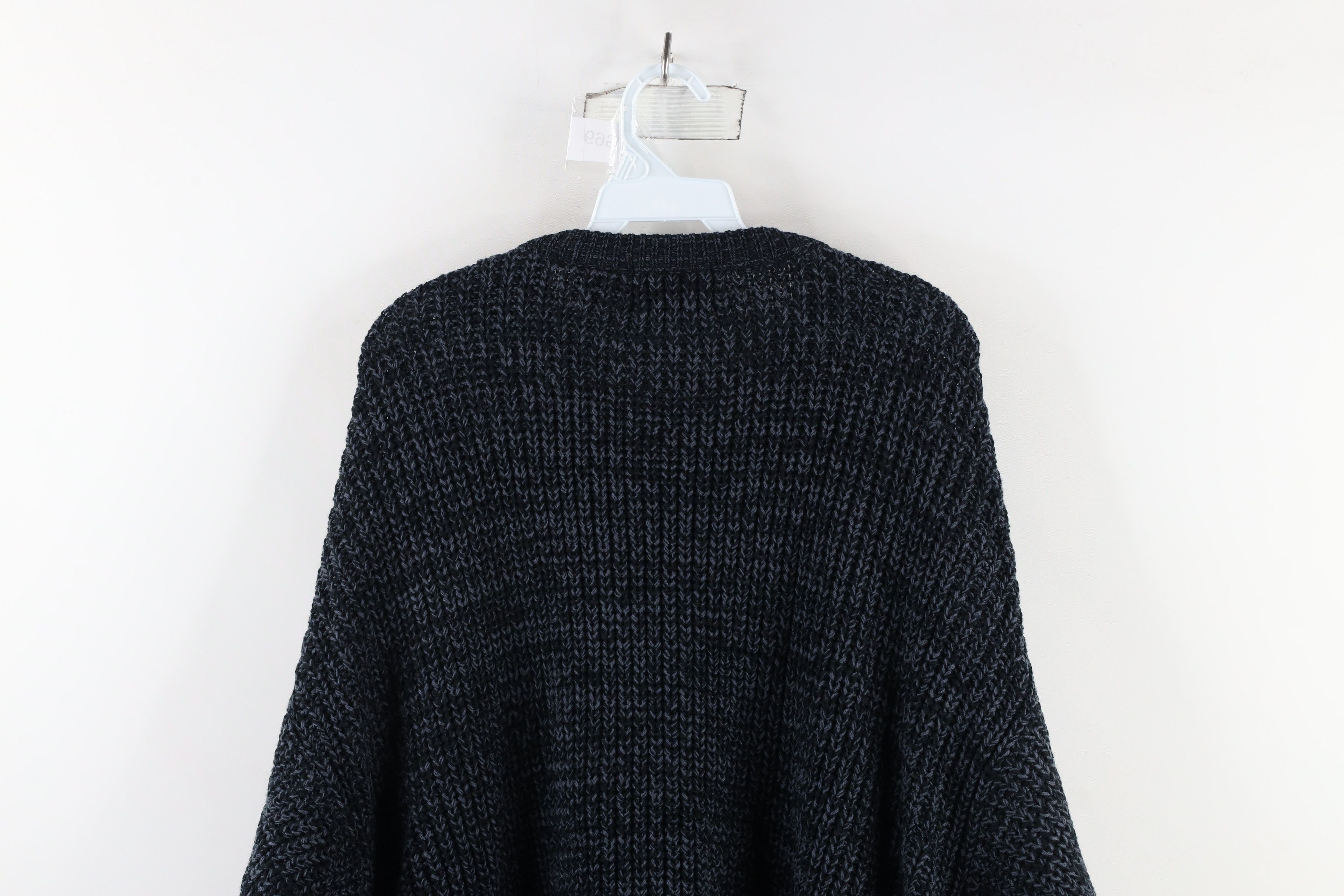 Vintage Deadstock Vintage 90s Streetwear Ribbed Knit Sweater Blue Size US XXL / EU 58 / 5 - 8 Thumbnail