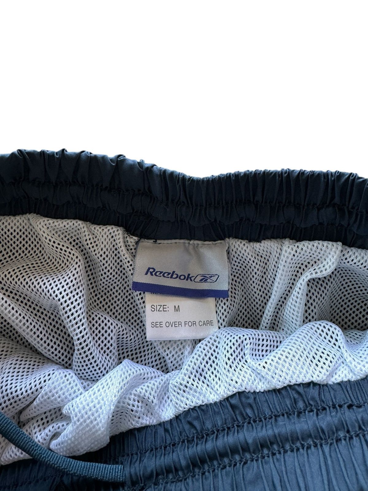 Reebok × Vintage Vintage Navy Reebok Track Activewear Wide Leg Sweatpants Size US 30 / EU 46 - 6 Thumbnail