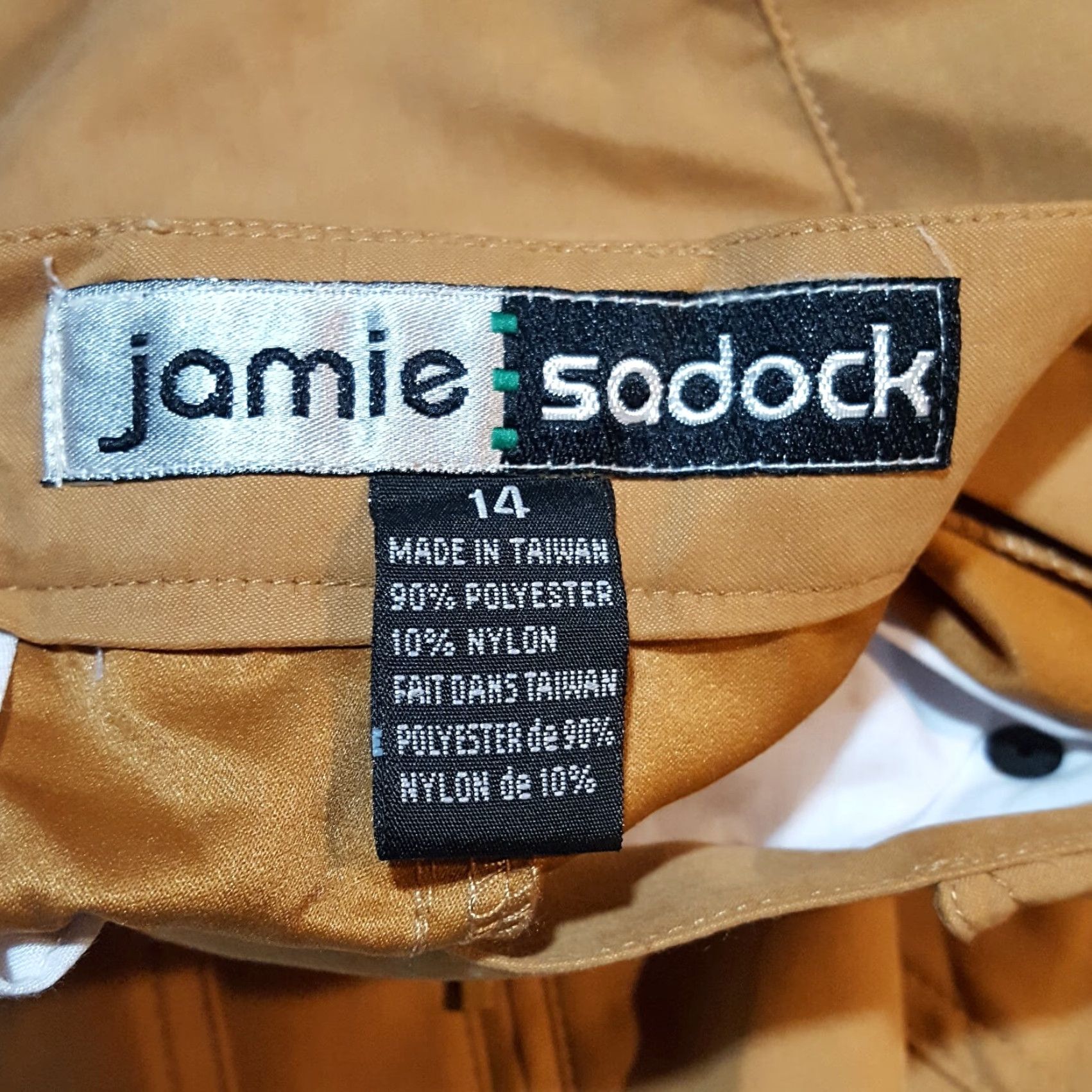 Vintage VINTAGE Jamie Sadock Beige High Waist Polyester Women's 14 Retro Tennis Golf Shorts Size 36" / US 14 / IT 50 - 8 Thumbnail