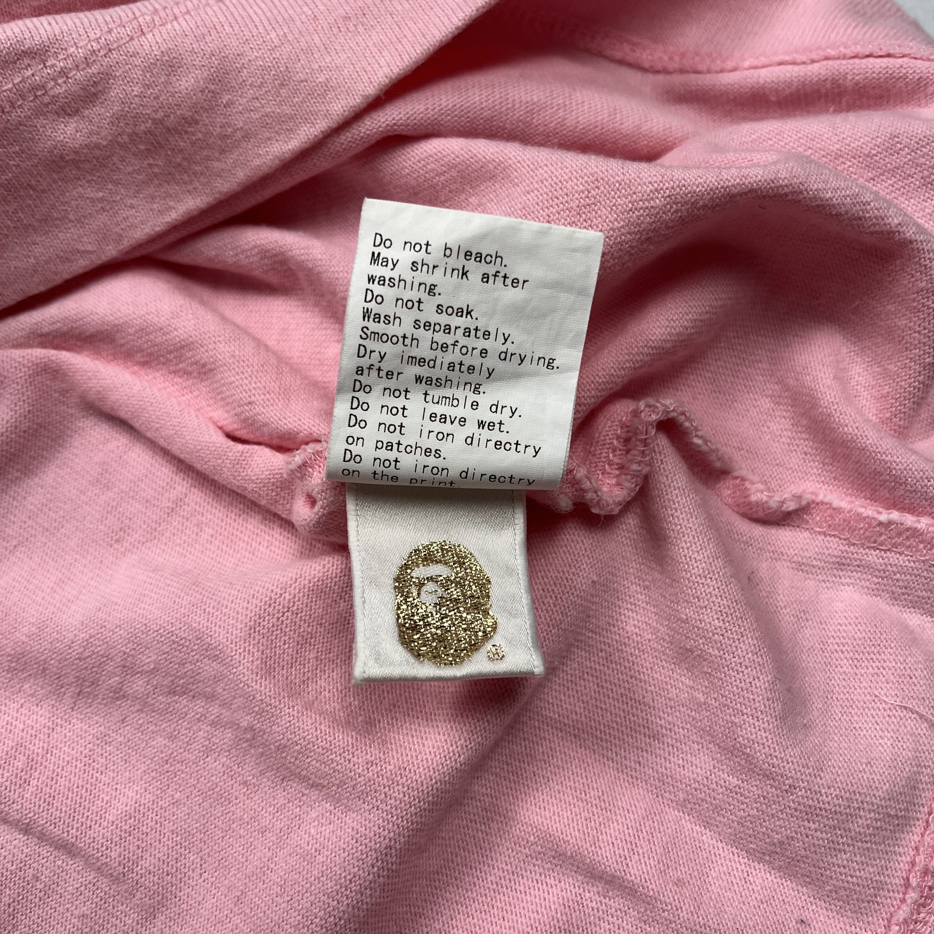 Bape Bape Big Logo T-Shirt Pink Size US M / EU 48-50 / 2 - 8 Thumbnail
