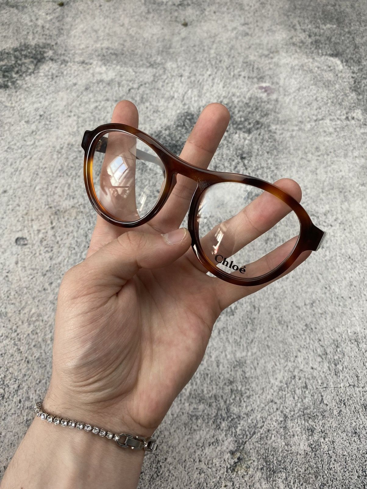 Chloe Rare Chloe Round Tortoise Optical Glasses Frames Size ONE SIZE - 1 Thumbnail