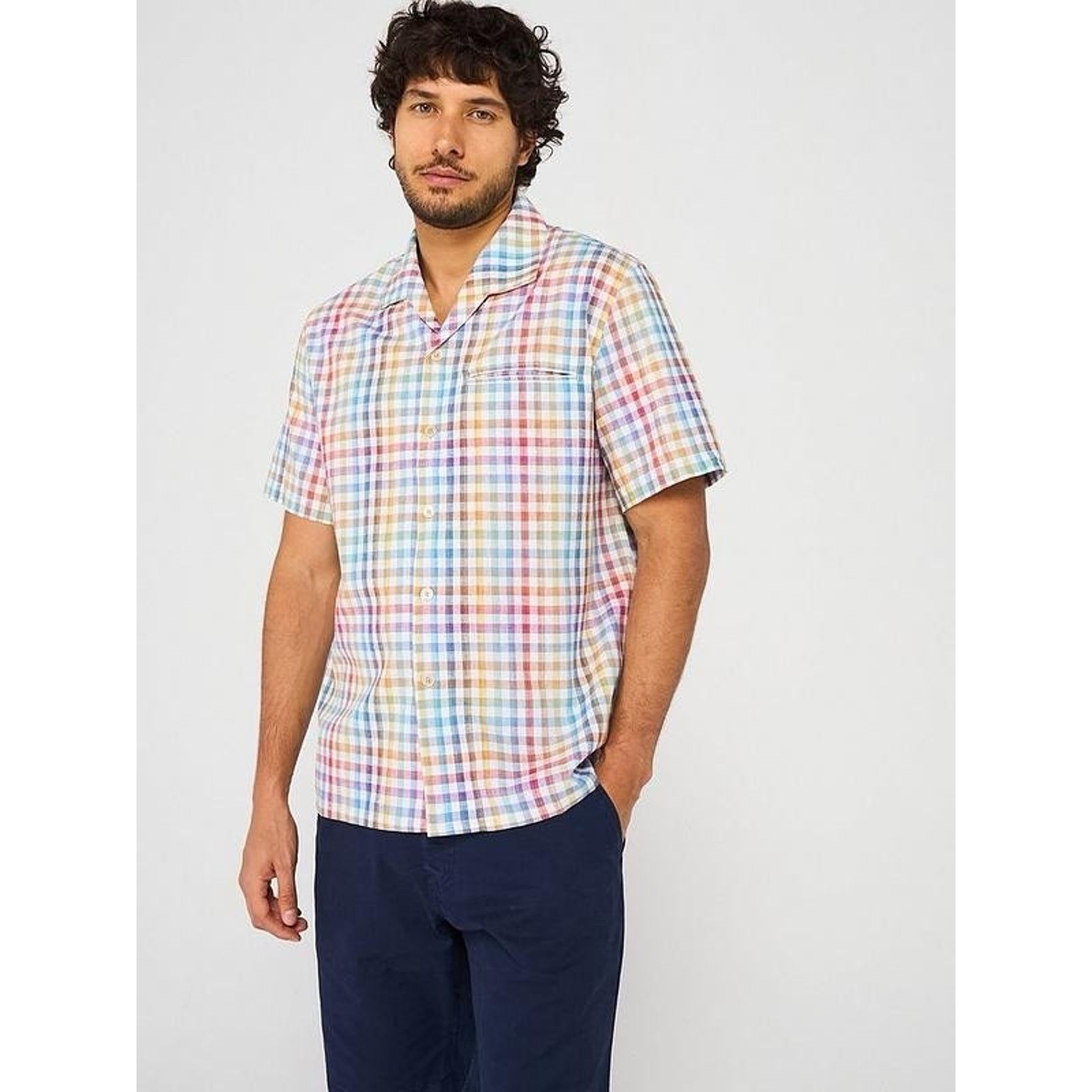 Paul Smith NWT $175 PAUL SMITH Multi Checked Short Sleeve Shirt Small Size US S / EU 44-46 / 1 - 4 Thumbnail